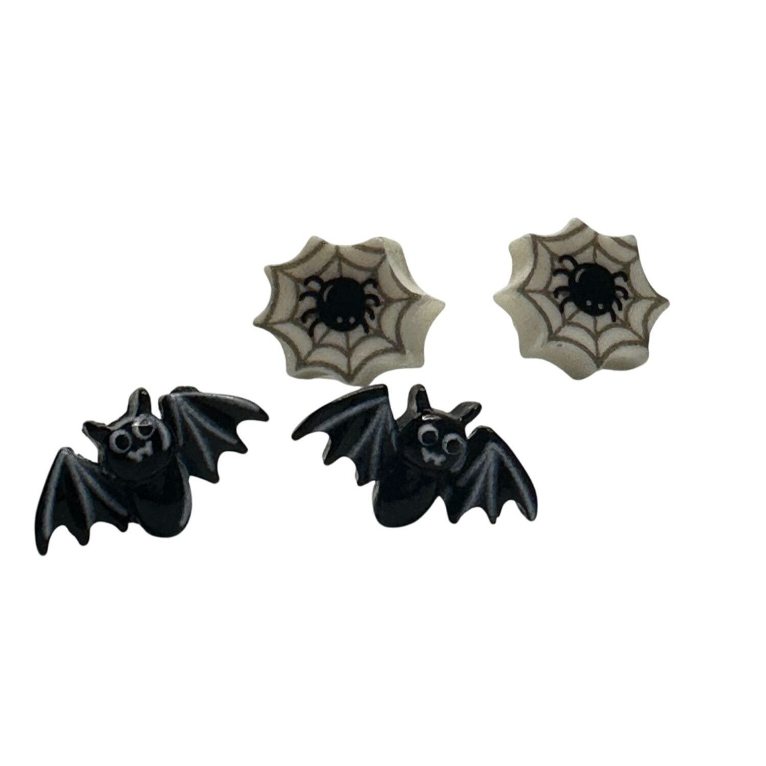 Other Two Pairs of Women's Halloween Earrings (1 Bat Pair and 1 Sp Size ONE SIZE - 7 Thumbnail
