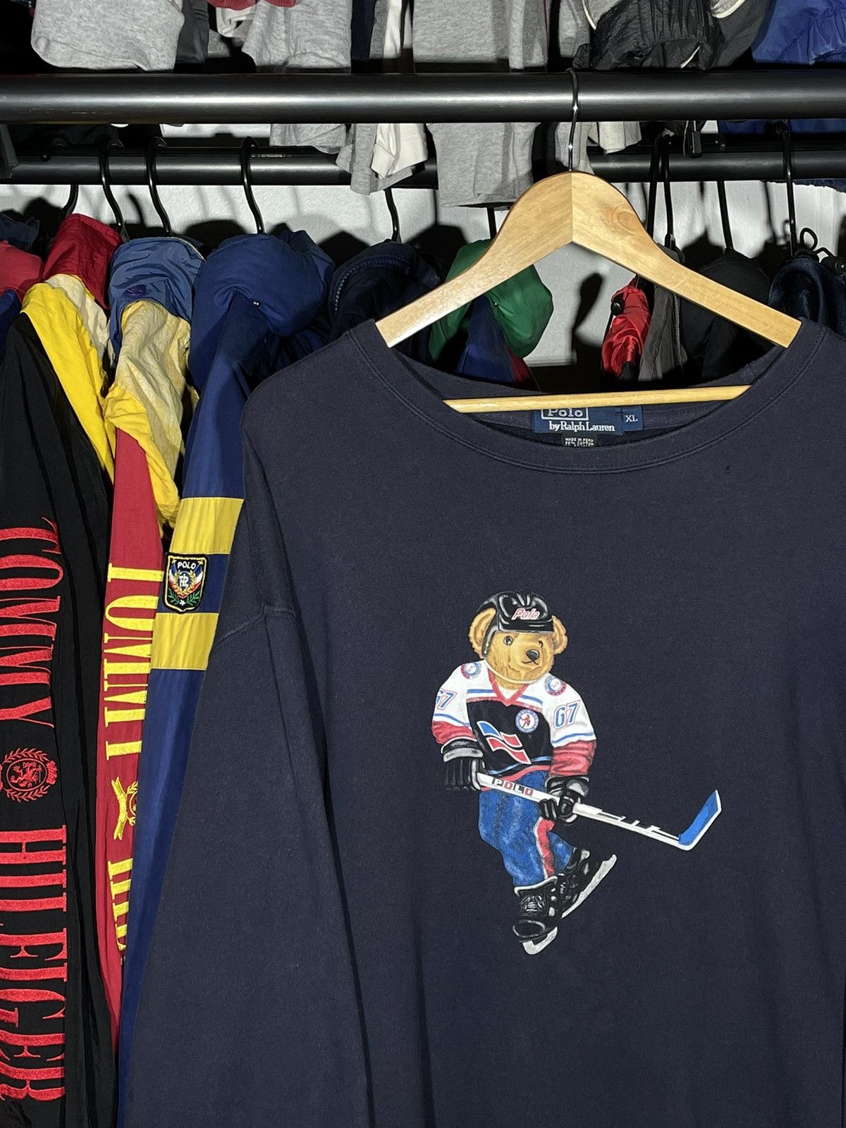 Polo Ralph Lauren × RRL Ralph Lauren × Vintage Crewneck Polo Bear 90’s OG Vintage Size US XL / EU 56 / 4 - 2 Thumbnail
