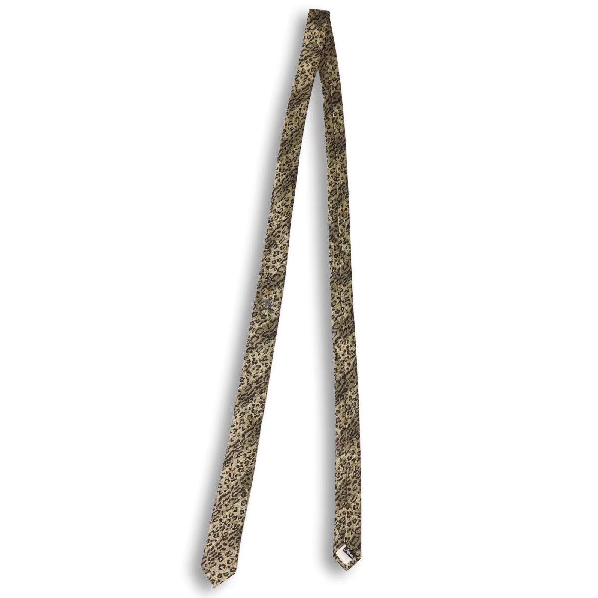 Roen Roen Art-Level Silk Leopard Print Tie K11 Size ONE SIZE - 2 Thumbnail