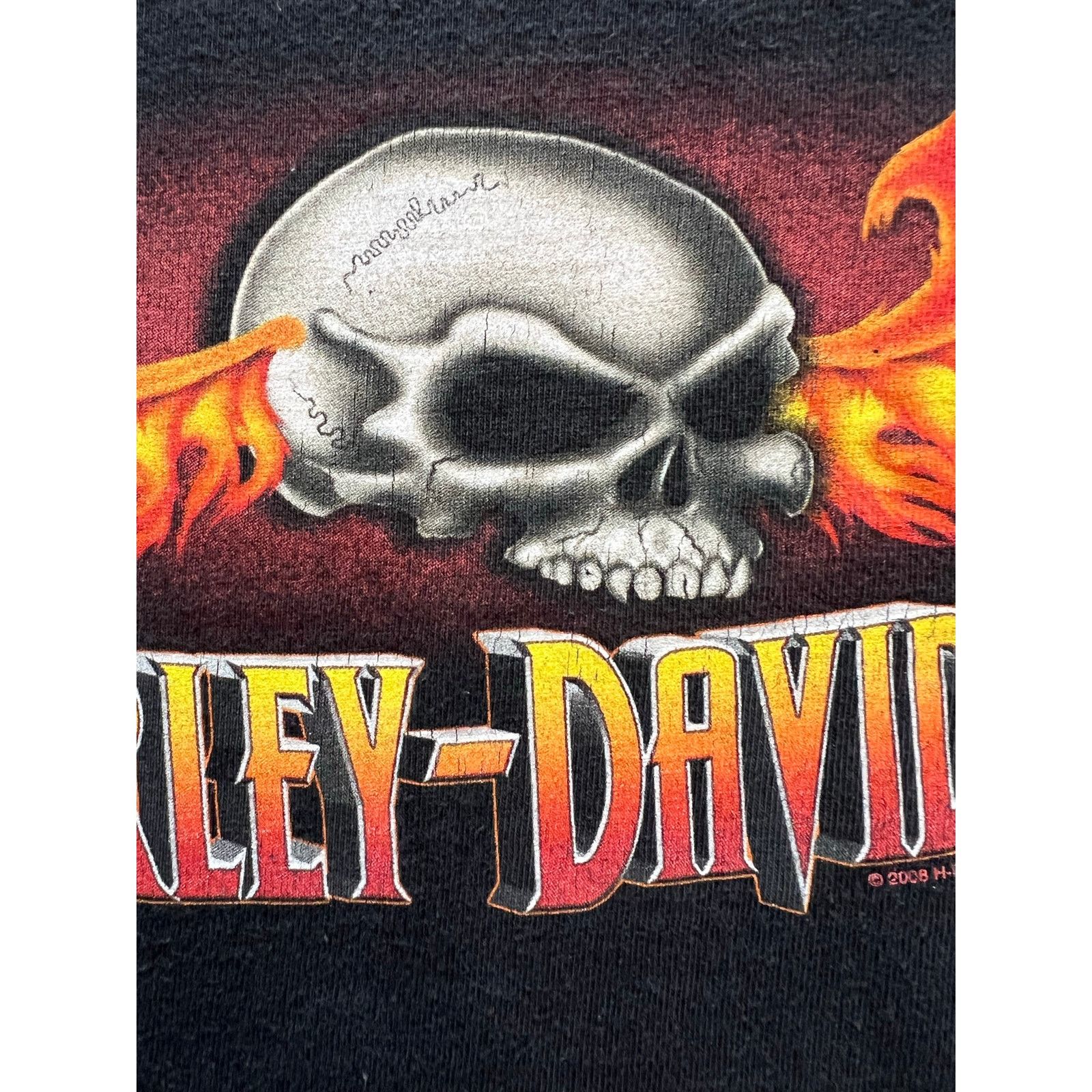 Harley Davidson Harley Davidson Flame Wing Skull Rodeo Cowboy Cheyenne XL Size US XL / EU 56 / 4 - 7 Thumbnail