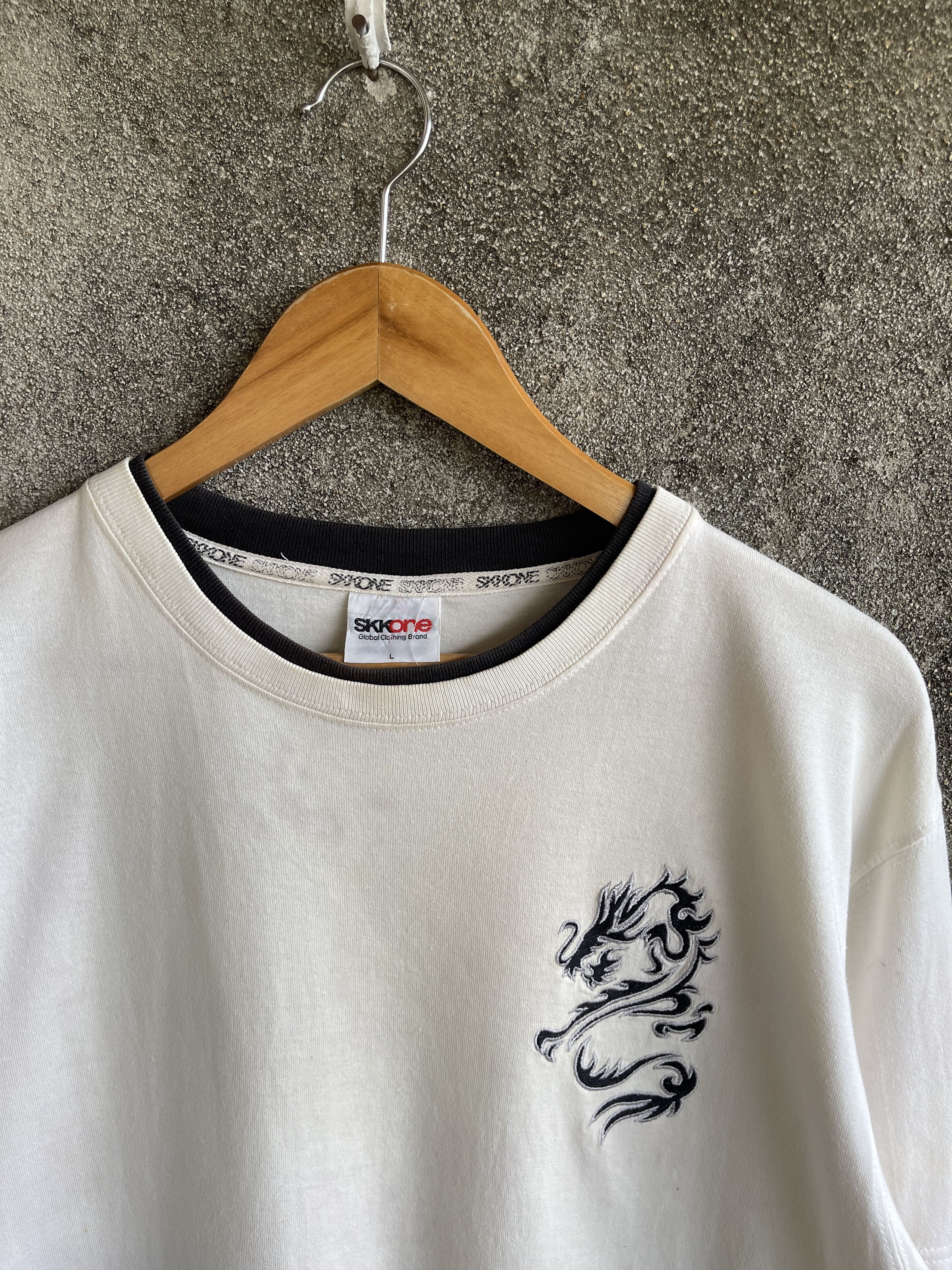 If Six Was Nine Vintage🔥SKK ONE🔥Big Logo Flame Double Layer LongSleeve 90’s Size US L / EU 52-54 / 3 - 7 Thumbnail