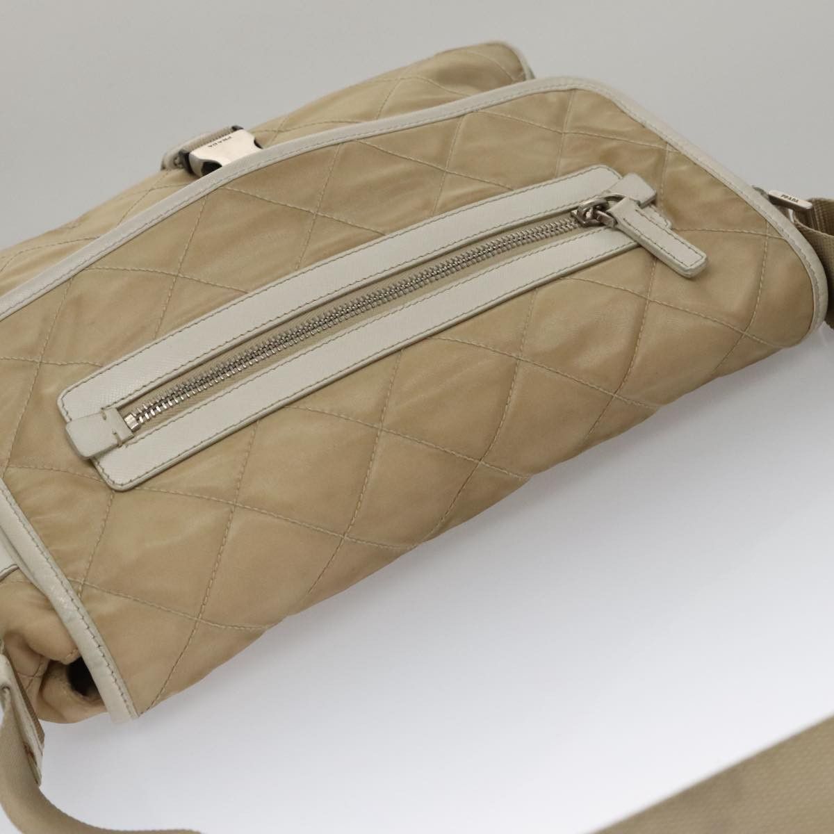 Prada PRADA Shoulder Bag Nylon Beige Silver Size ONE SIZE - 6 Thumbnail
