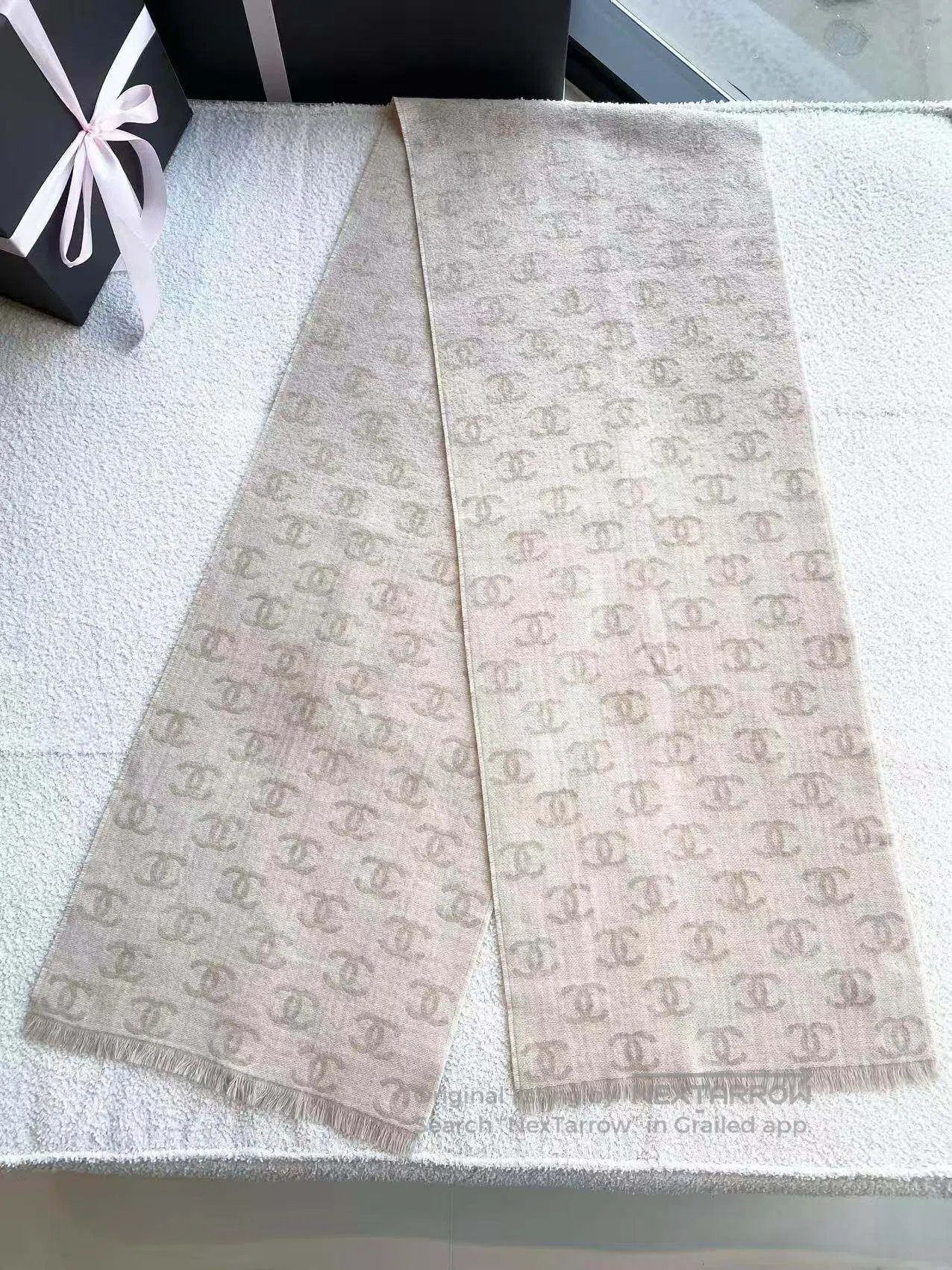 Chanel Chanel 24b Full printed logo scarf| Size ONE SIZE - 1 Thumbnail