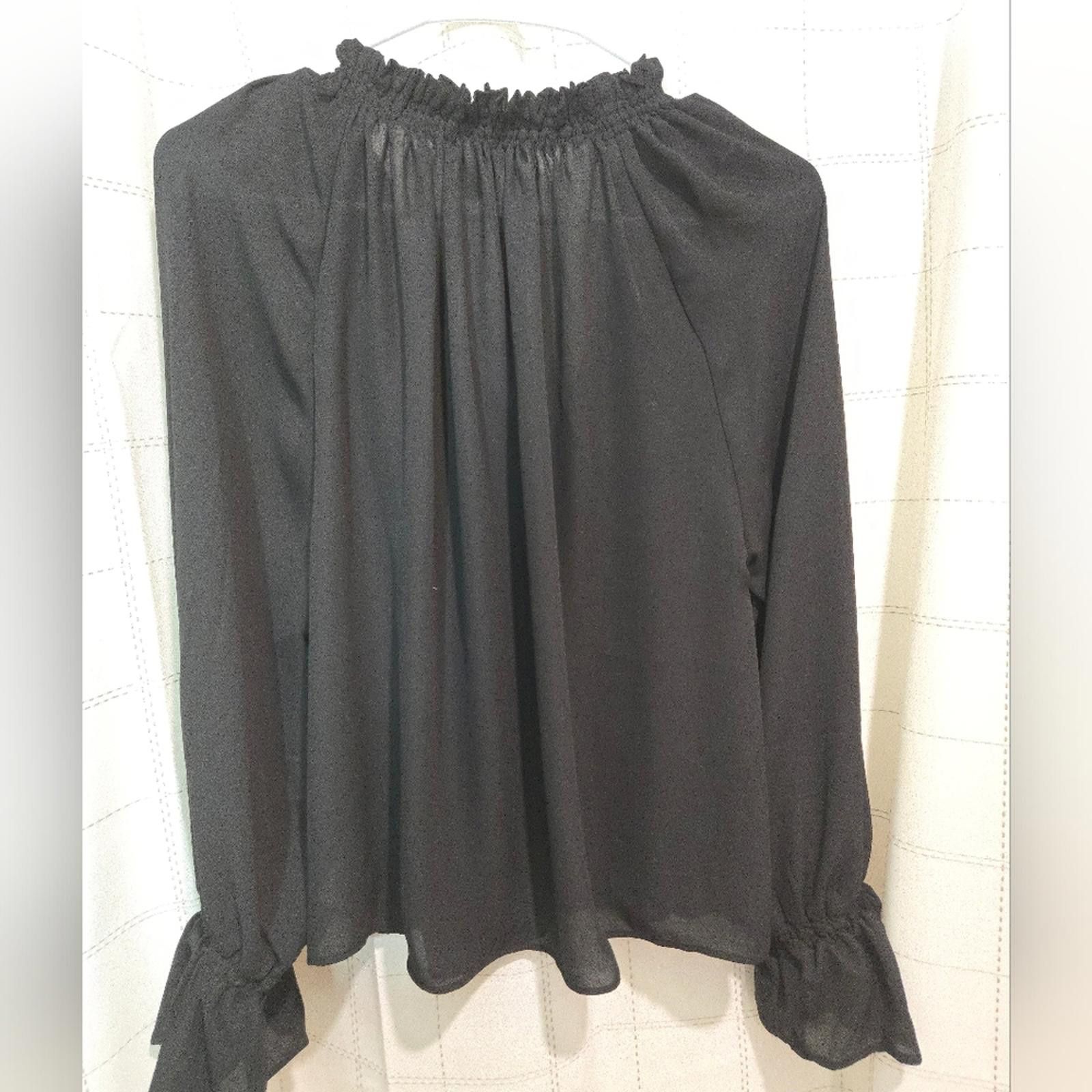 Madewell Madewell Long-Sleeve Tie-Neck Top Size XXS / US 00 / IT 34 - 8 Thumbnail