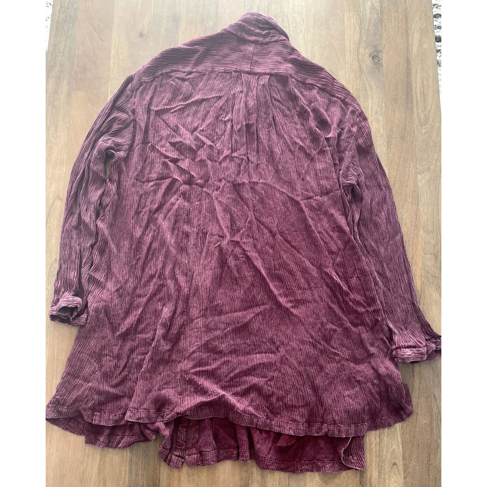 Free People Free People Blouse Tunic Women S Long Sleeve Purple Maroon Boho Beach Size S / US 4 / IT 40 - 3 Thumbnail