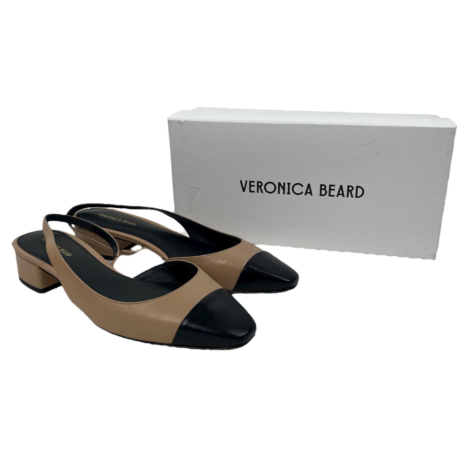 Veronica Beard Veronica Beard Cecile Leather Cap Toe Slingback Pump 9.5M Size US 9.5 / IT 39.5 - 11 Thumbnail