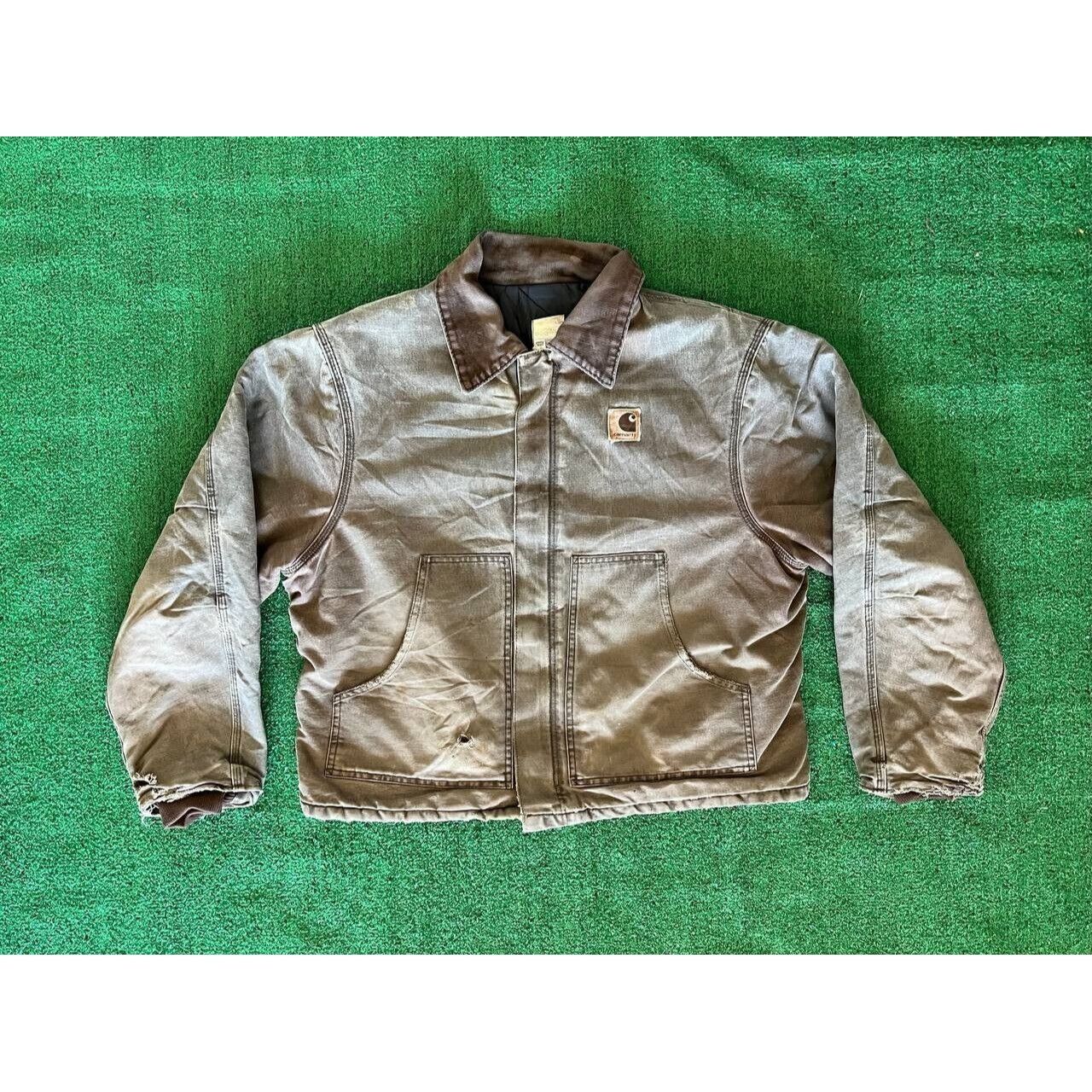 Carhartt Vintage Carhartt Jacket Chesnut Brown Quilt Lined J22-CHT XL ...