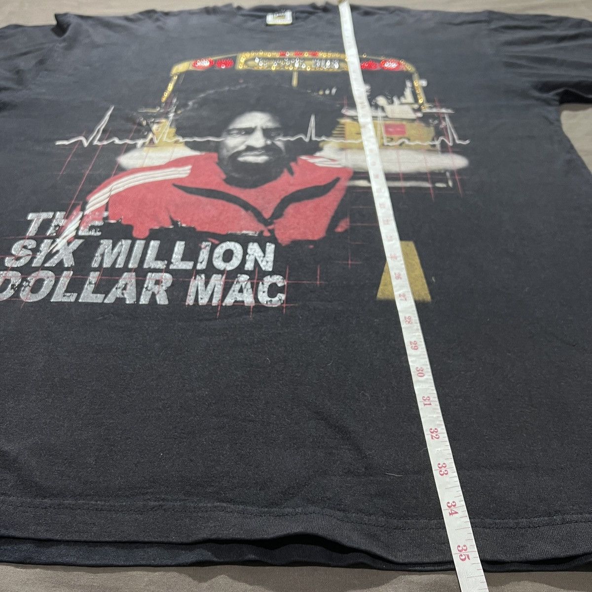Rap Tees Vintage Mac Dre THE SIX MILLION DOLLAR MAC Parody Tee 3XL Size US XXL / EU 58 / 5 - 8 Thumbnail