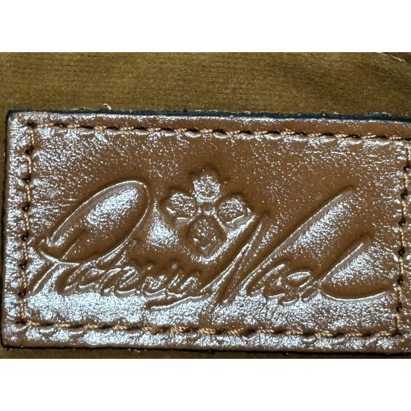 Patricia Nash PATRICIA NASH Albi Convertible Leather Backpack Tote Purse Cognac Brown Medium Womens Size ONE SIZE - 6 Thumbnail