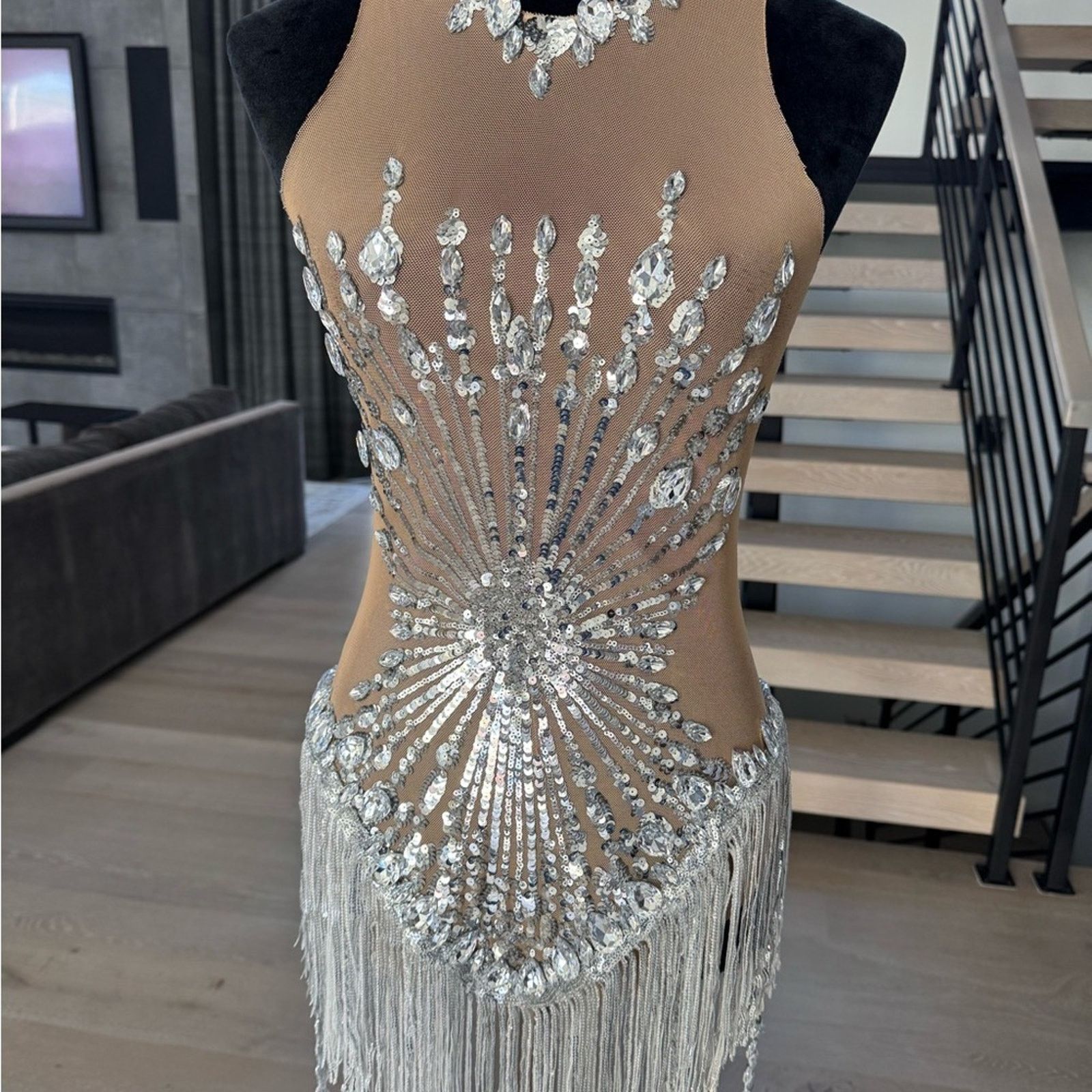 Other Stunning Silver Embellished Glam Festival Mesh Dress size S Size S / US 4 / IT 40 - 9 Thumbnail