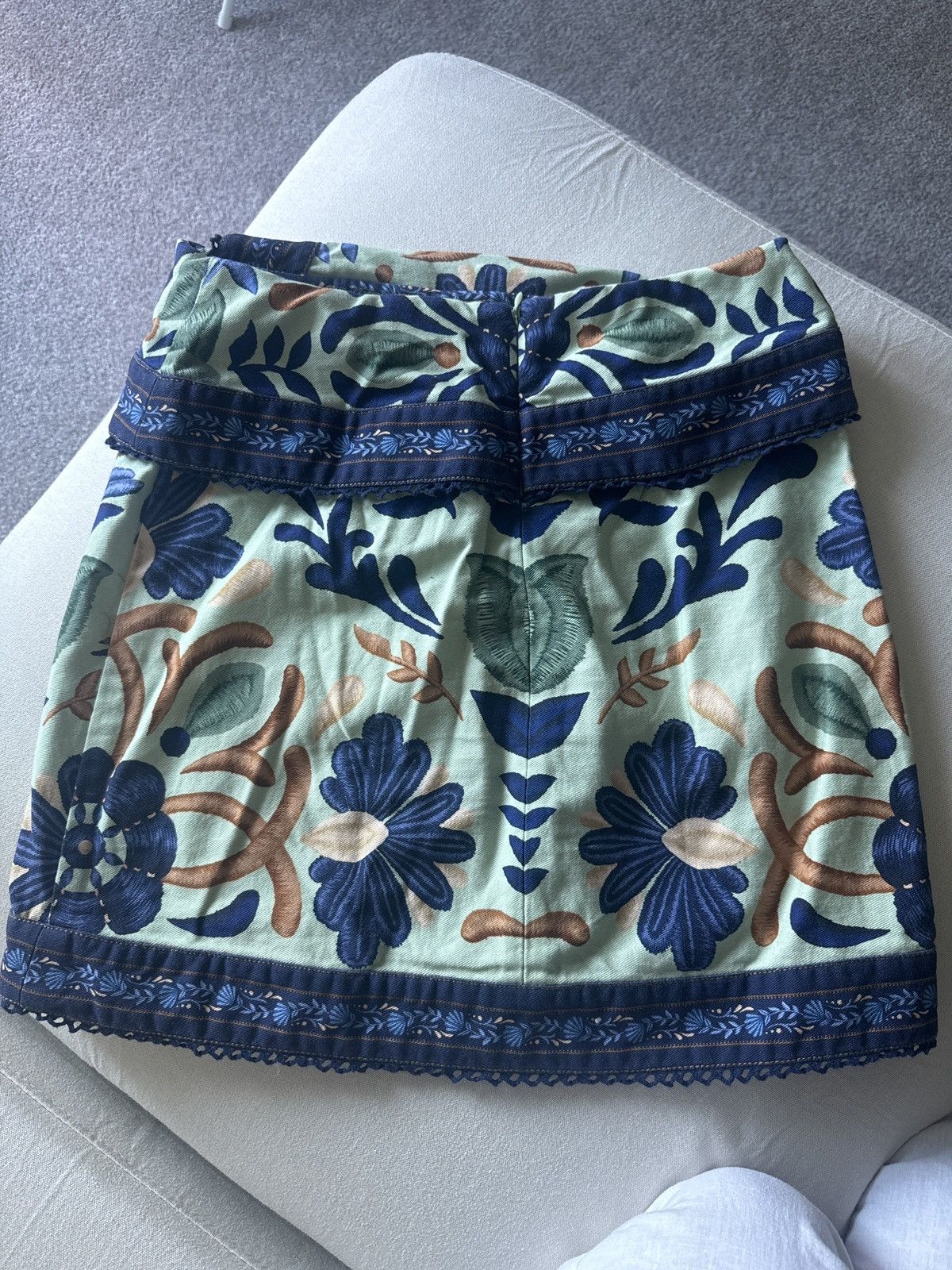 Farm Rio FARM Rio Summer Mini Skirt Size 27" / US 4 / IT 40 - 2 Thumbnail