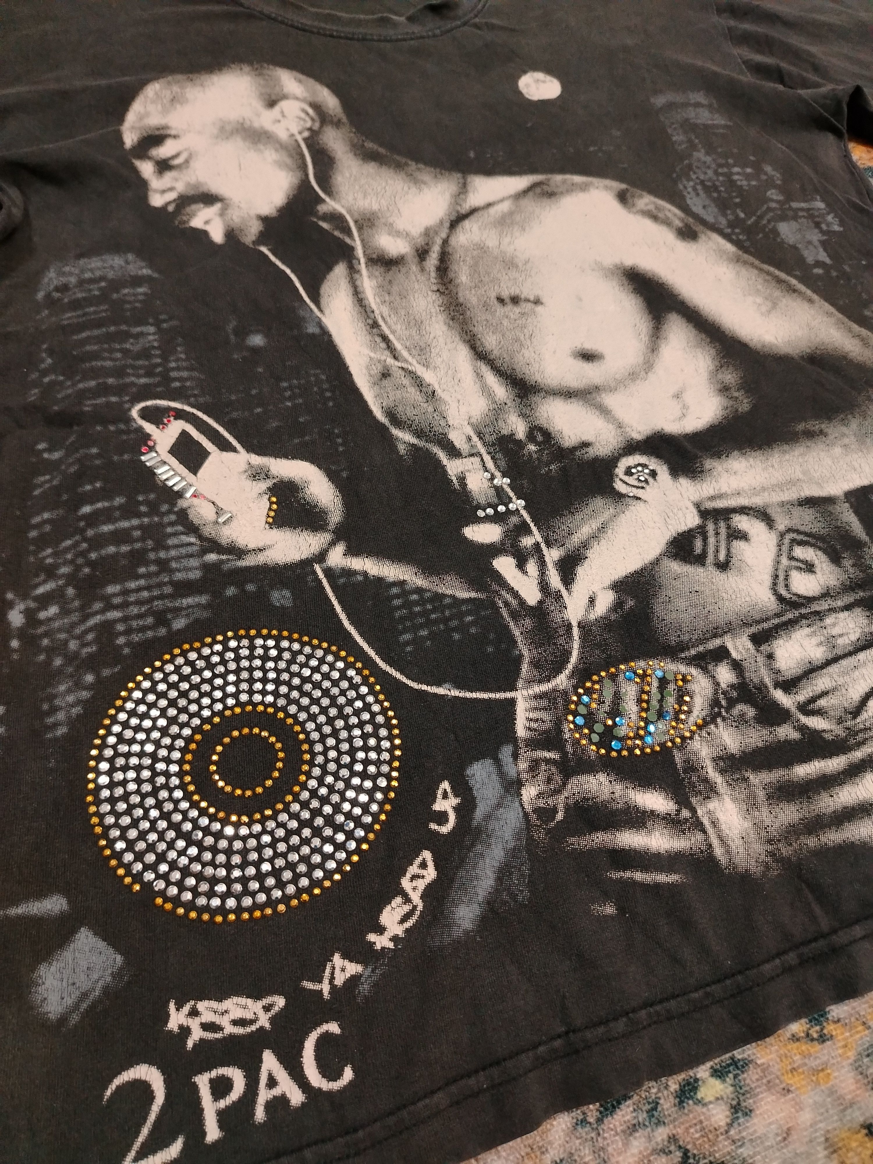 Vintage 2pac big print t shirt Size US L / EU 52-54 / 3 - 6 Thumbnail