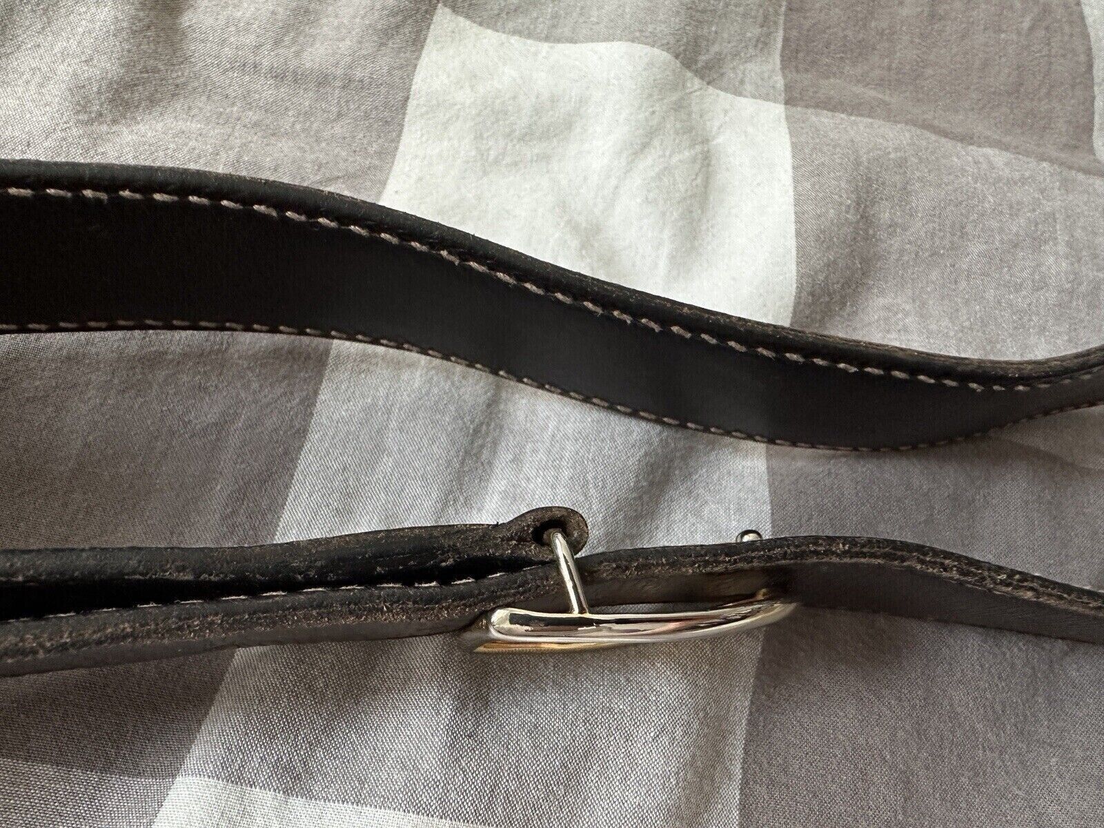Gucci VINTAGE 1980s GUCCI LEATHER BELT 87x3 cm Size ONE SIZE - 7 Thumbnail