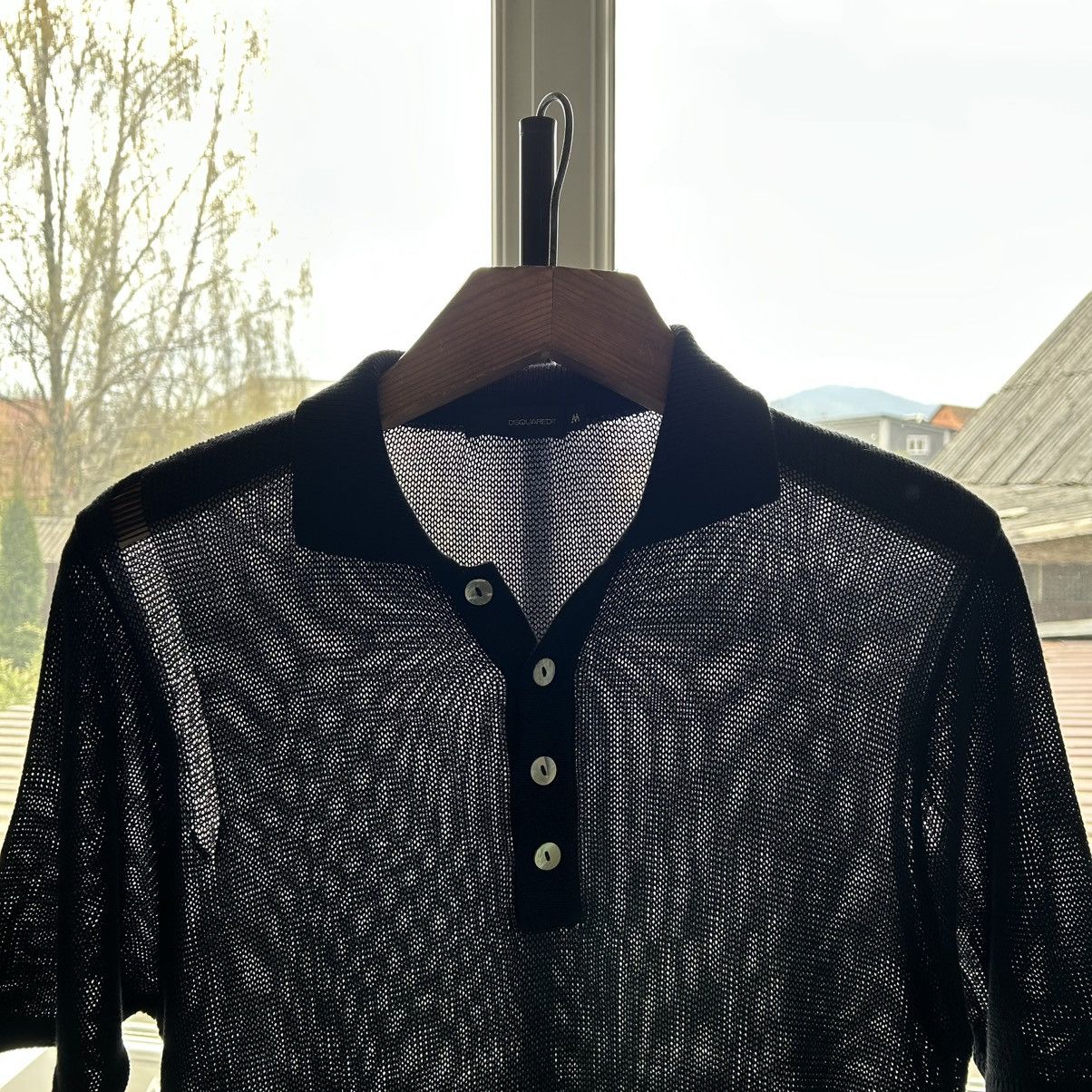 Dsquared2 Dsquared 2 Mesh Lightweight Knit Polo T Shirt M Size US M / EU 48-50 / 2 - 9 Thumbnail