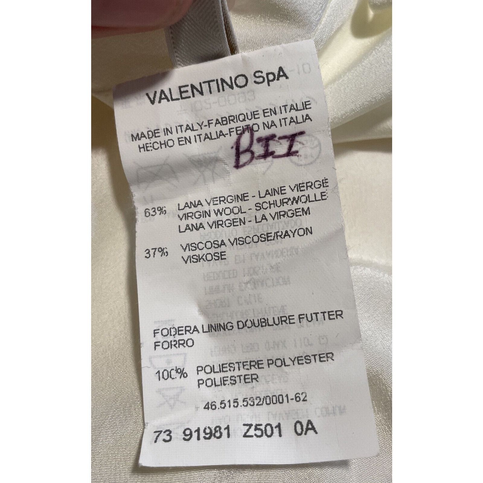Valentino Vintage Valentino Ivory Wool Blend Straight Skirt Womens 8 Size 30" / US 8 / IT 44 - 8 Thumbnail