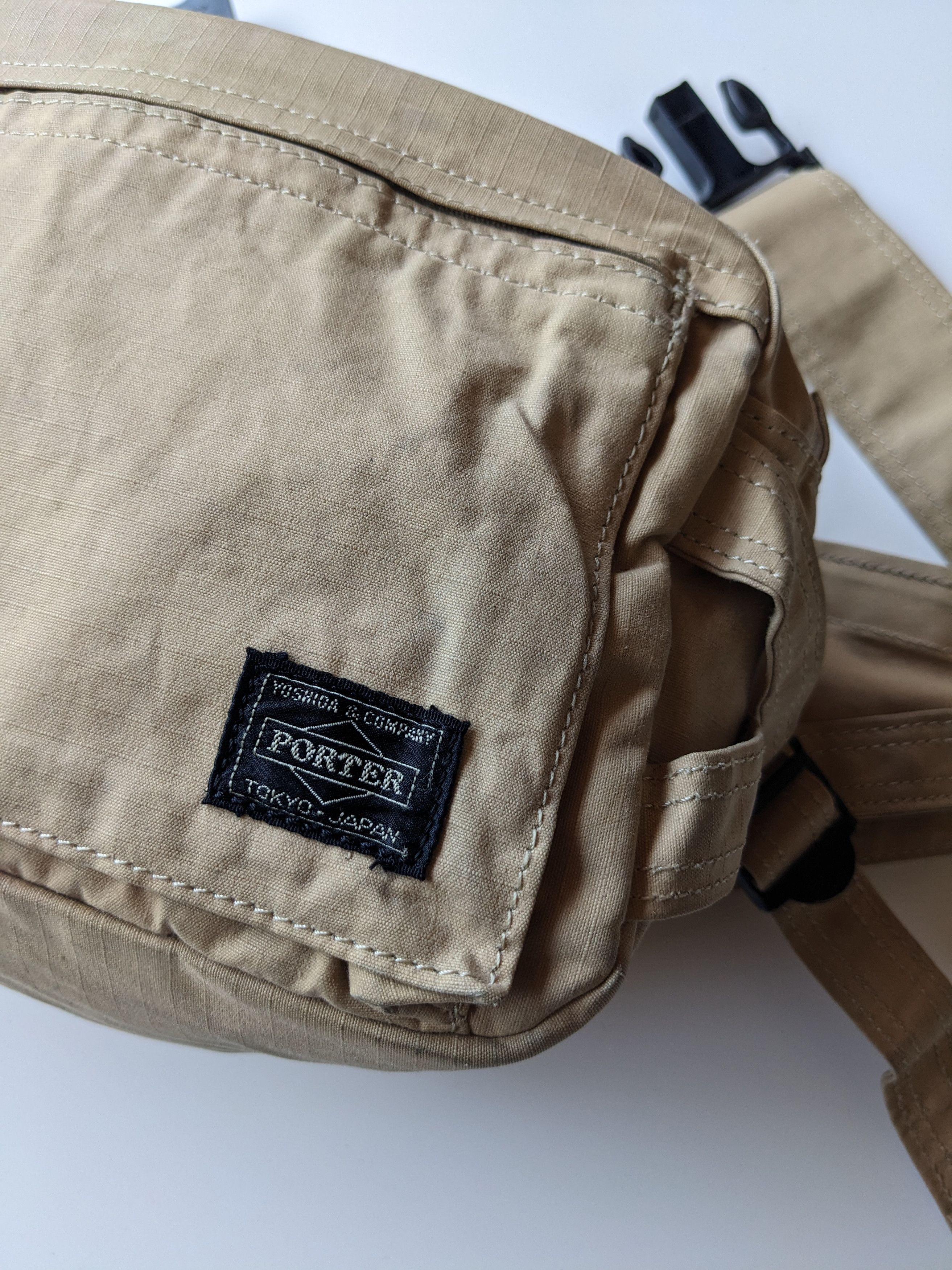 Porter Porter Yoshida Waistbag Beige Canvas Size ONE SIZE - 3 Thumbnail