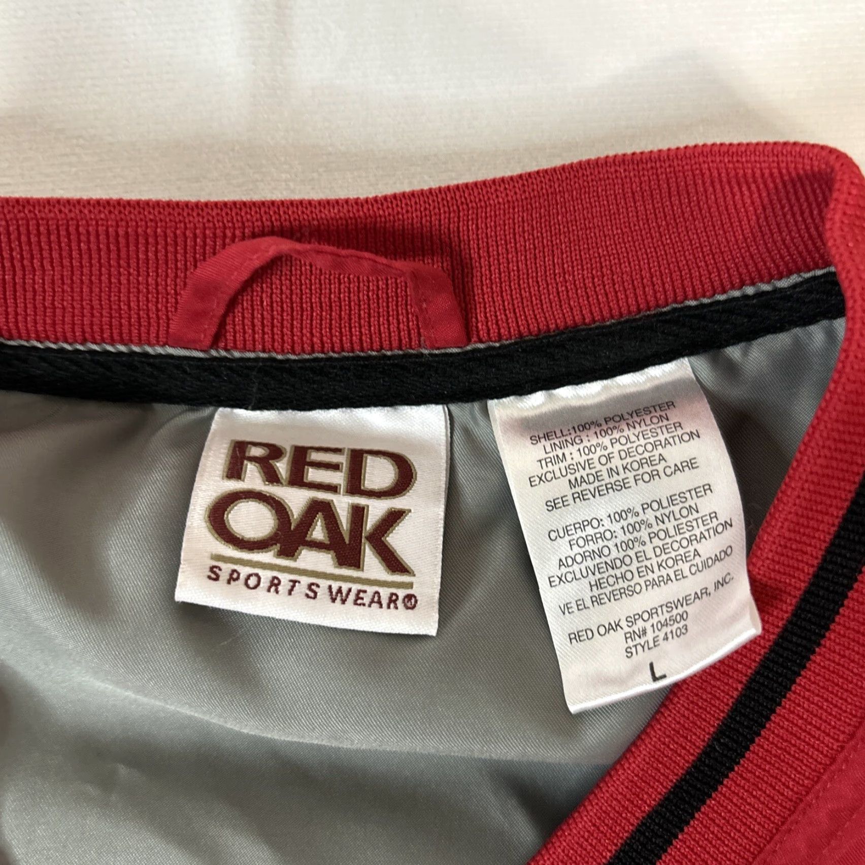 Vintage NC State Wolfpack Red Oak Vest Mens Large Red State Activewear L, Red Oak, Large, Vest, NC State, Mens Size US L / EU 52-54 / 3 - 4 Thumbnail