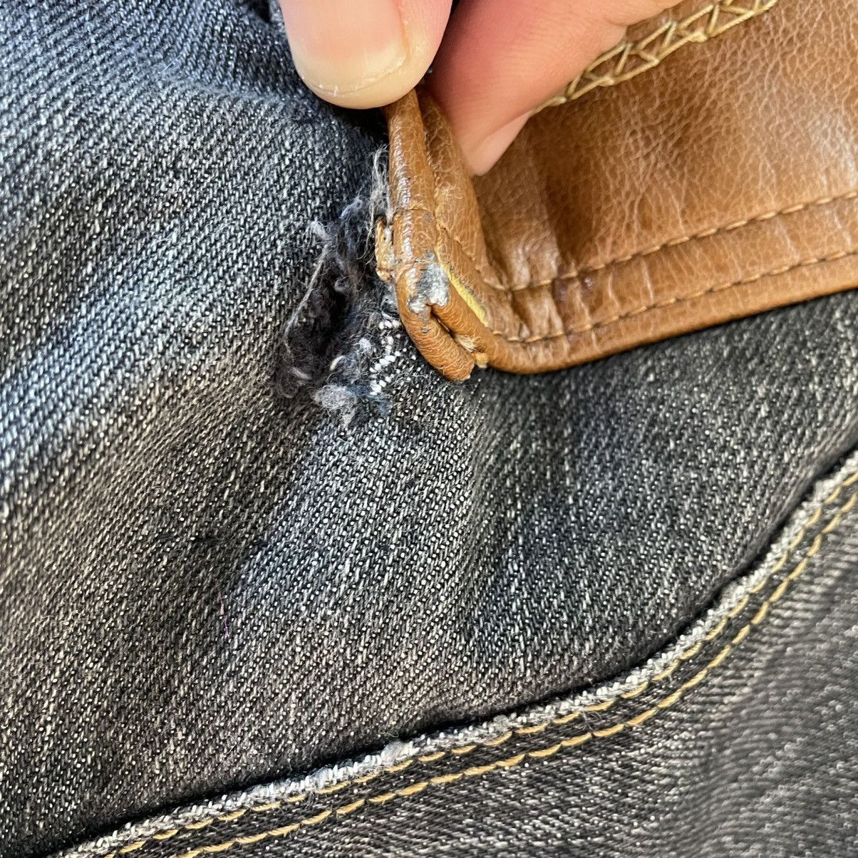 Edwin 🔥Vintage Edwin EXS404 Stoned Washed Distress Denim Jeans Size US 33 - 11 Thumbnail