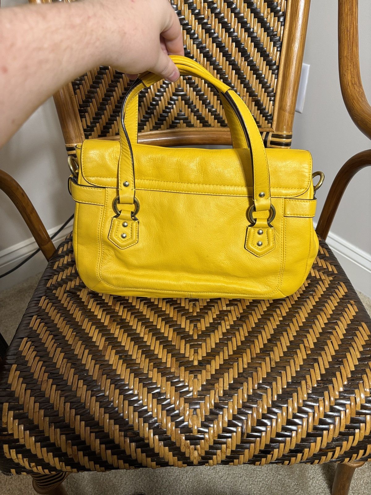 Coach Coach Campbell Crossbody Bag Yellow Rare Size ONE SIZE - 3 Thumbnail