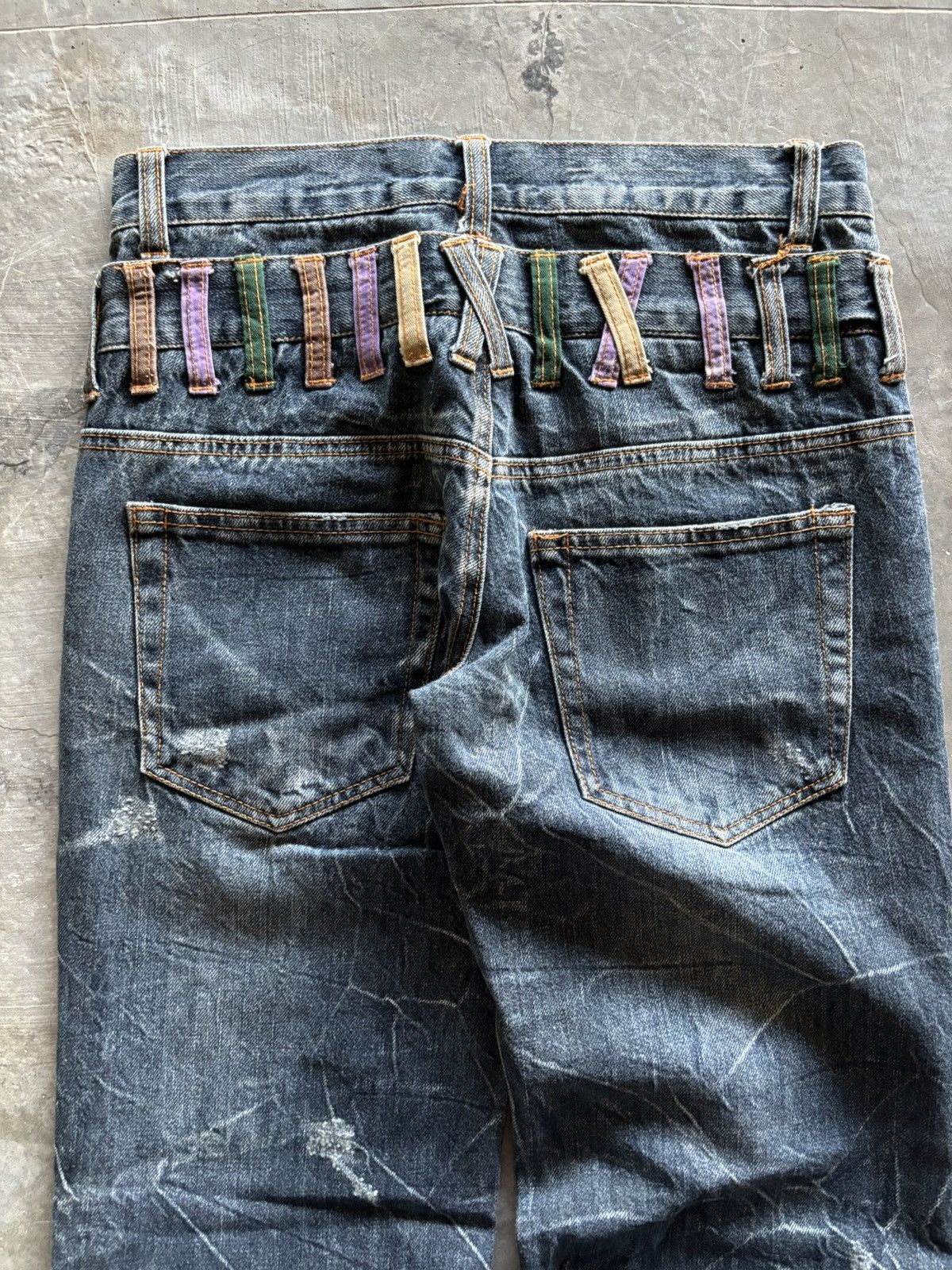 Hysteric Glamour NYLAUS doublewaist ppfm style japanese denim distressed fade Size US 28 / EU 44 - 13 Thumbnail