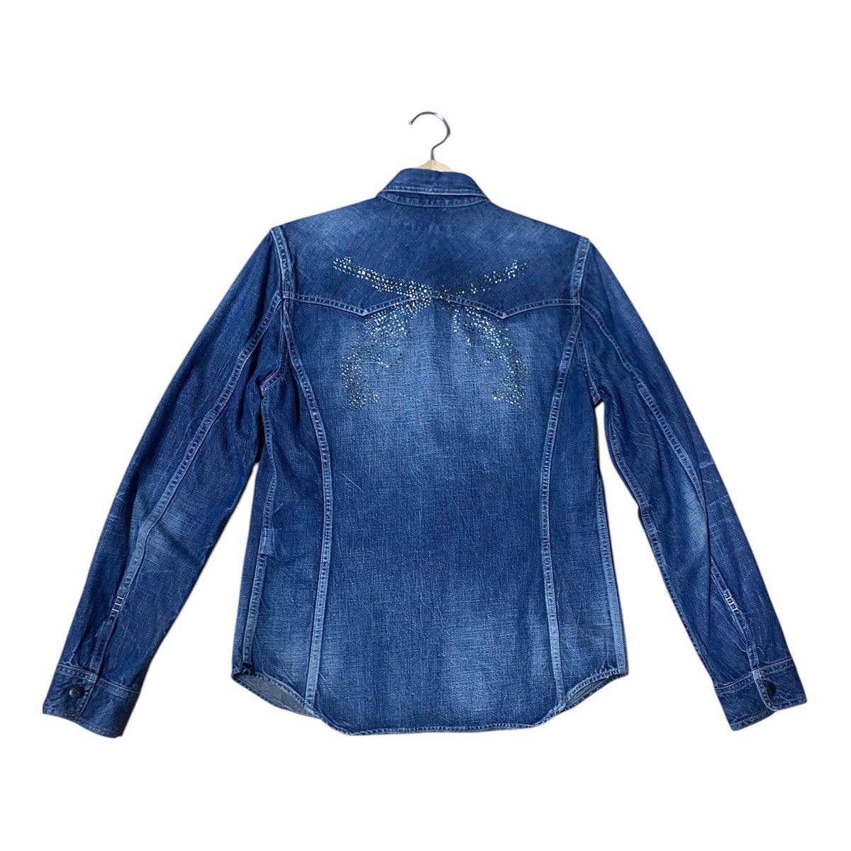 roarguns Roar Guns Japanese Brand Western Denim Shirt Size US S / EU 44-46 / 1 - 3 Thumbnail