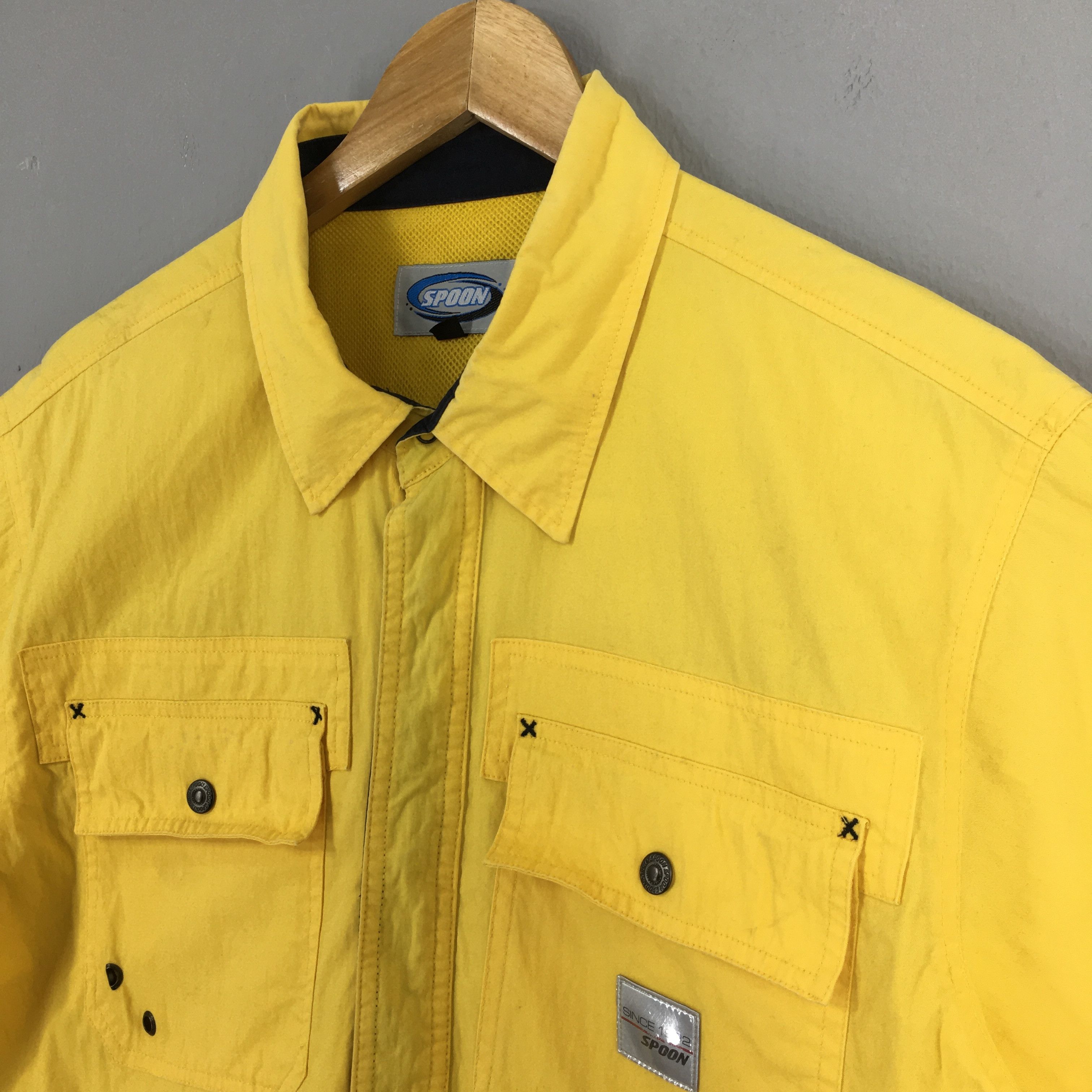 Honda × Spoon Vintage Spoon Honda Racing Team Yellow Shirt Medium Size US M / EU 48-50 / 2 - 3 Thumbnail
