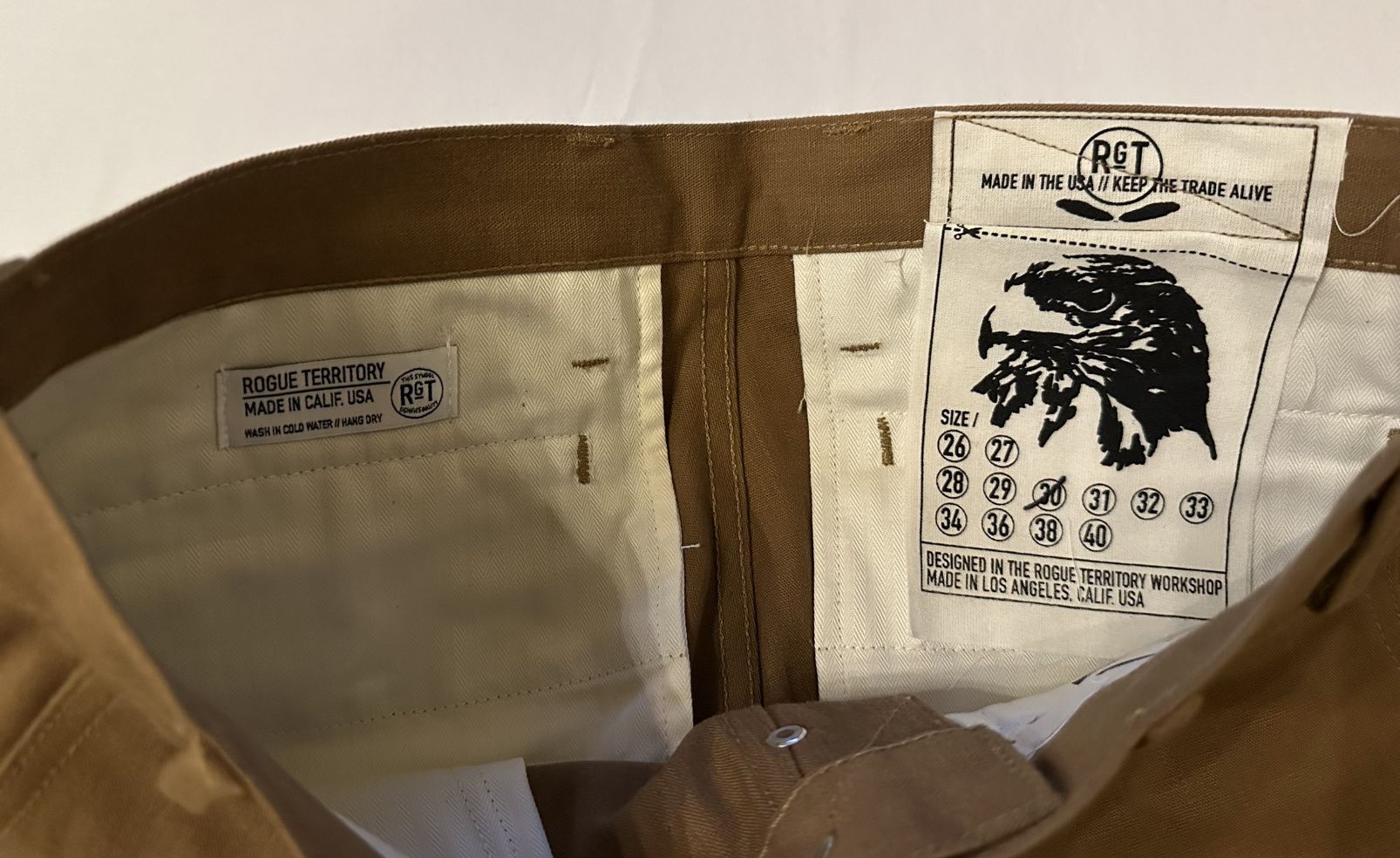 Rogue Territory Rogue Territory Officer Trousers | Bronze Selvedge | Sz: 30 Size US 30 / EU 46 - 8 Thumbnail
