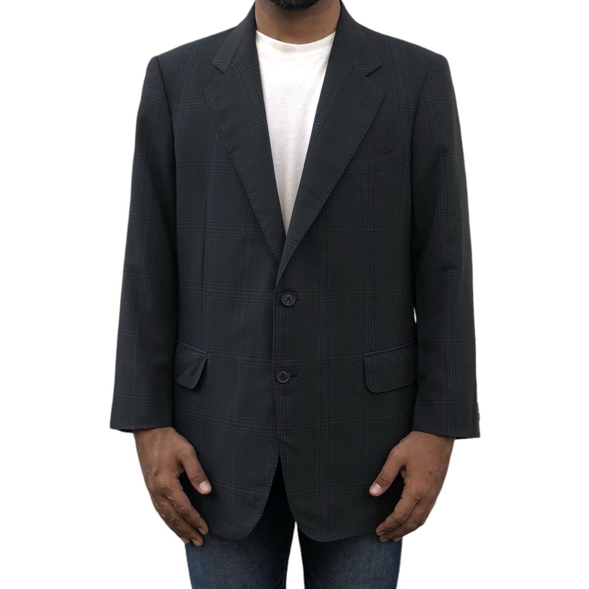 Burberry Vintage Burberrys Prorsum Men’s Checked Wool Blazer / Coat Size 38L - 4 Thumbnail
