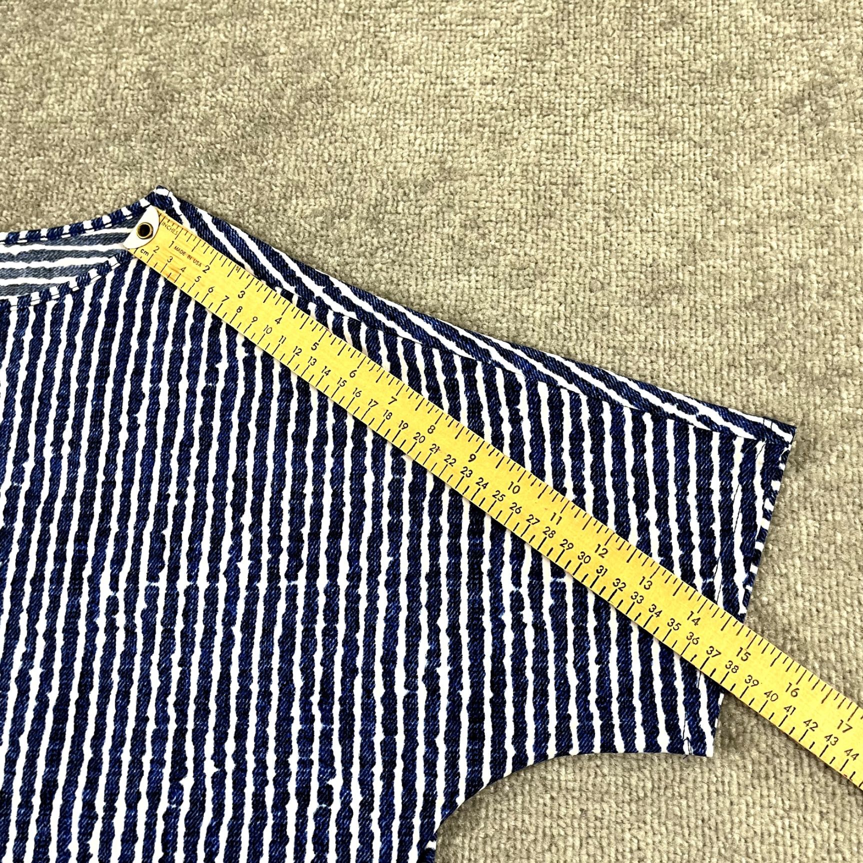Vintage VINTAGE CLARA SUN WOO Shirt Womens Medium Blue White Striped Stretch Top Preppy USA Made Size M / US 6-8 / IT 42-44 - 5 Thumbnail