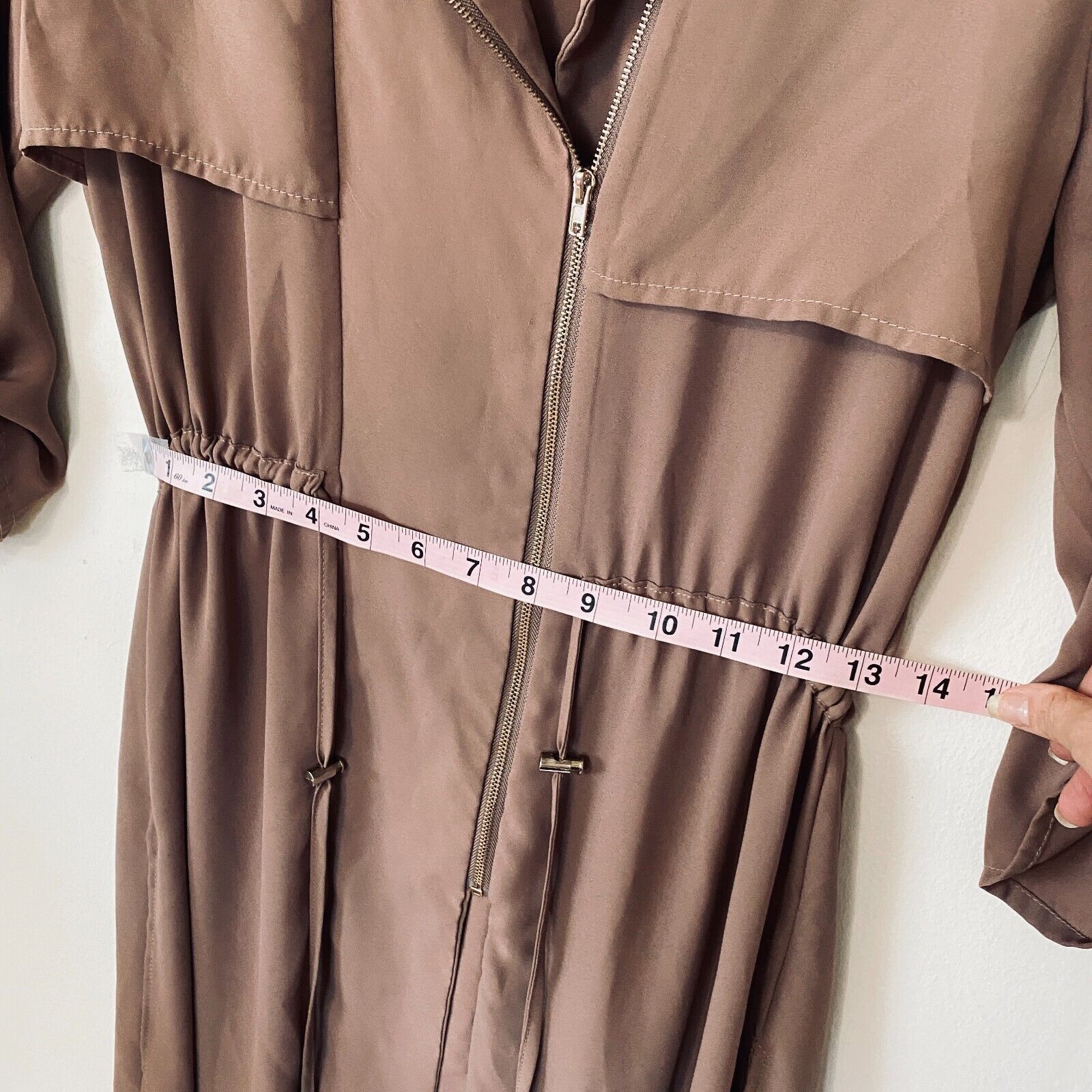 Other Spoon Utility Cinch Waist Tab Sleeve Shirtdress Front Zip S Size S / US 4 / IT 40 - 9 Thumbnail