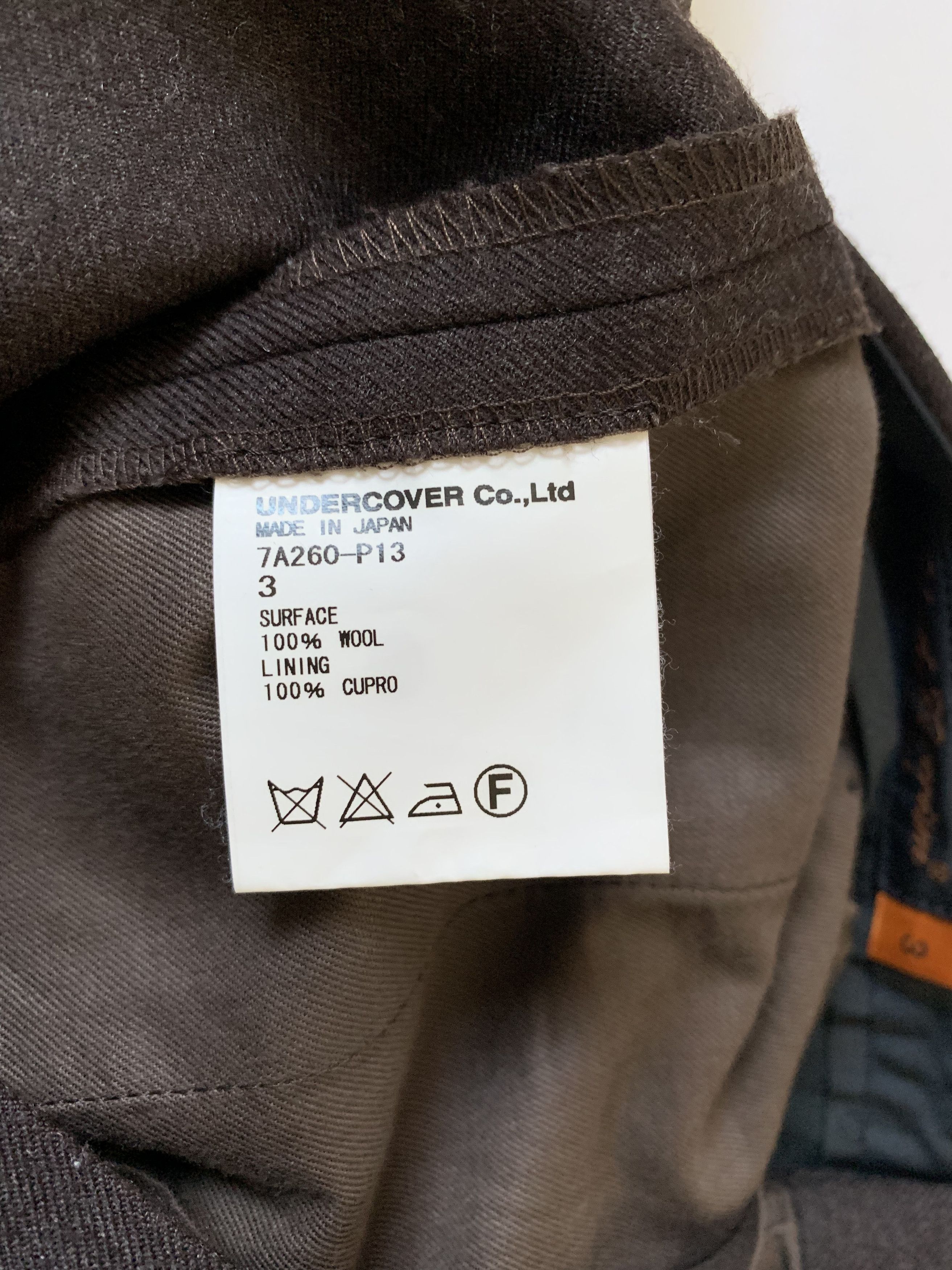 Undercover AW07 PURPLE Wool Lightning Bolt Brown Trousers Size US 32 / EU 48 - 4 Thumbnail