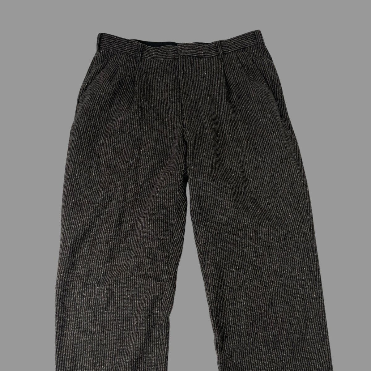 Vintage Vintage 90s striped wool work pants Size US 32 / EU 48 - 3 Thumbnail