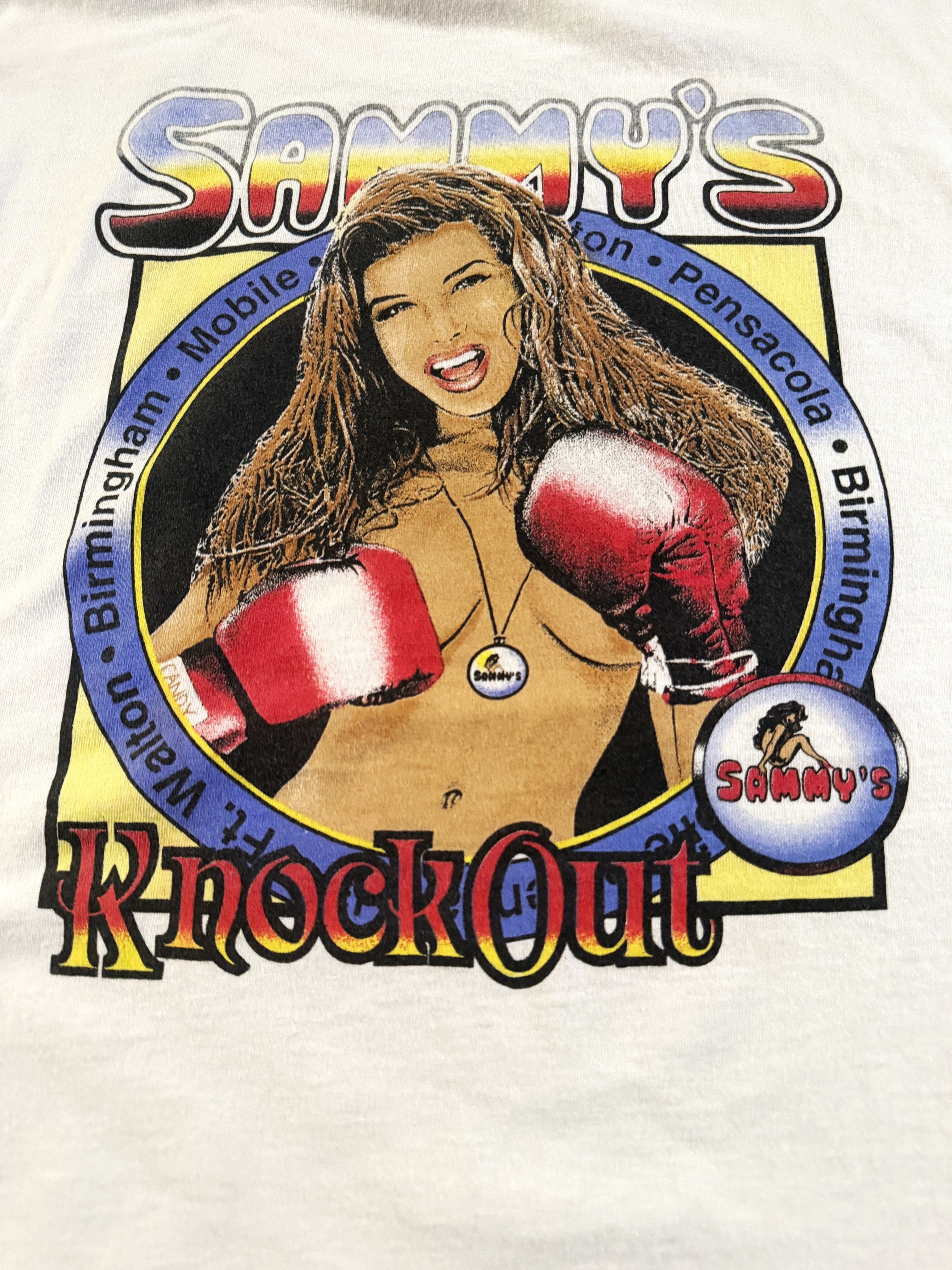 Sammys Boxing Strip Club 2XL 90s Vintage Shirt Rare 1 of 1