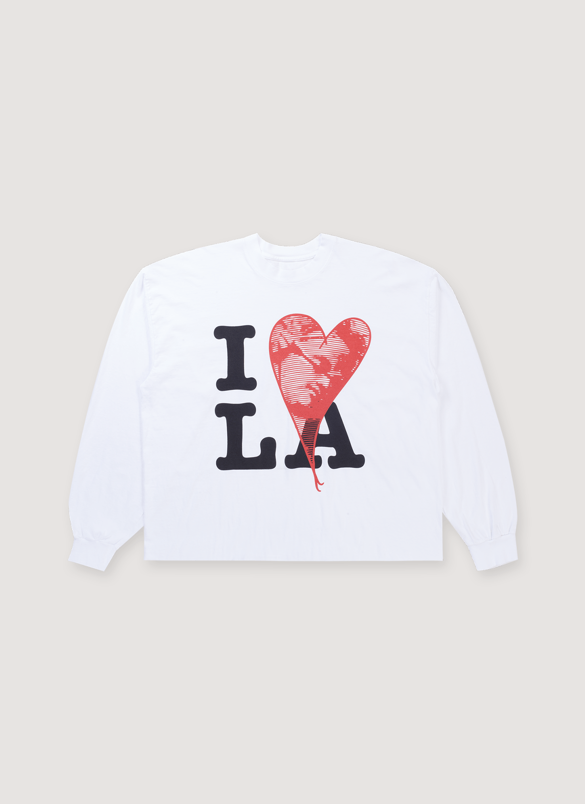 Other Pieces I Heart Longsleeve White Size US XL / EU 56 / 4 - 1 Thumbnail