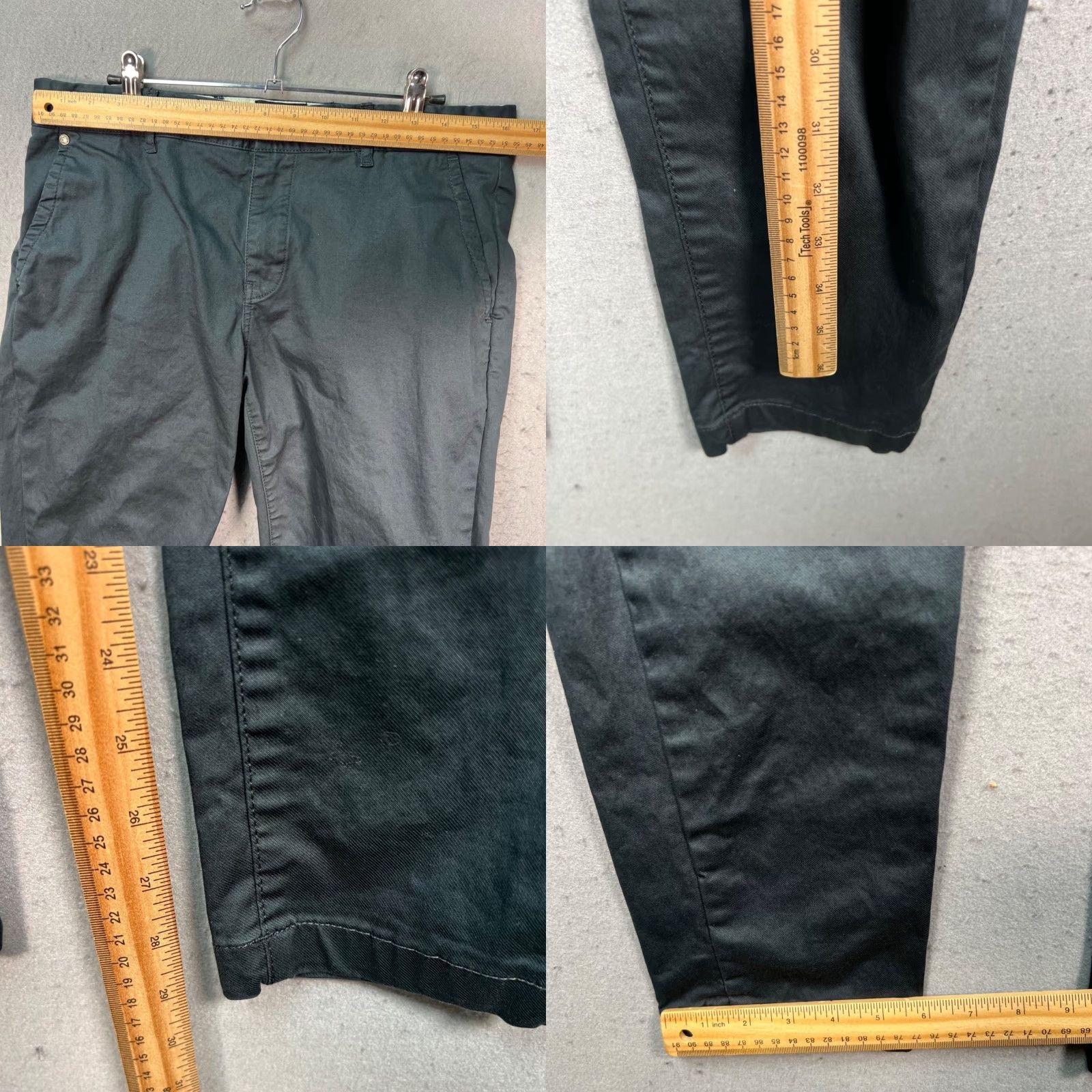 Scotch & Soda Scotch & Soda Mens Slim Chino Pants 31x30 Black Cotton Blend Flat Front Casual Vintage No N/A Mens Size US 31 - 8 Thumbnail