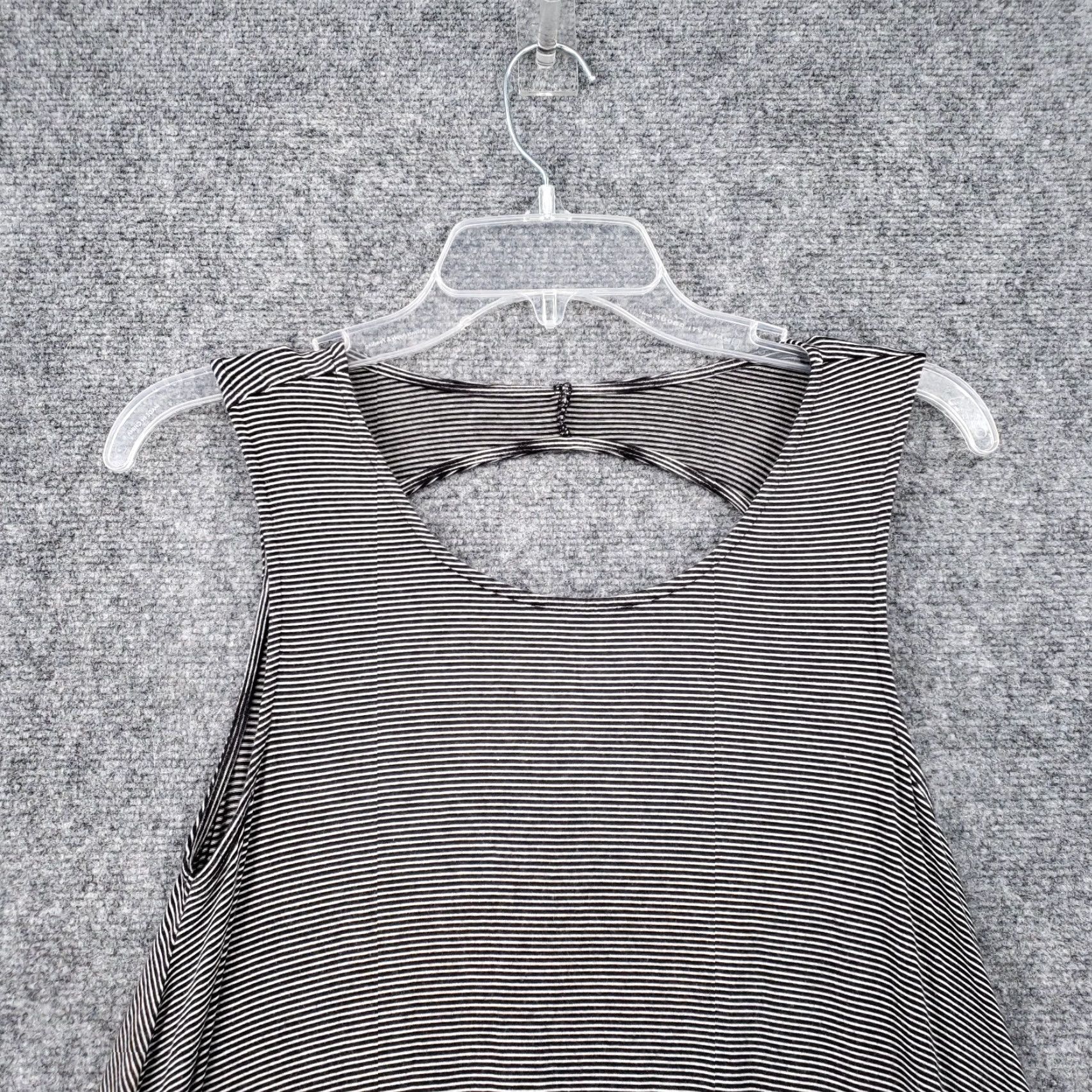 American Eagle Outfitters American Eagle Outfitters Dress Women XS Black Striped Mini Tank Shift Casual Cut Out Size XS / US 0-2 / IT 36-38 - 3 Thumbnail
