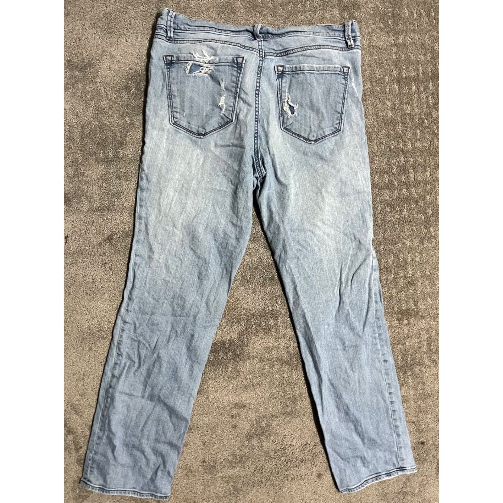 Loft LOFT Jeans Women’s 28/6 Relaxed Skinny Straight Leg Denim 5-Pocket Blue Cotton Spandex Low Rise Slim Fit Adult Womens Size 6 Size 28" / US 6 / IT 42 - 3 Thumbnail