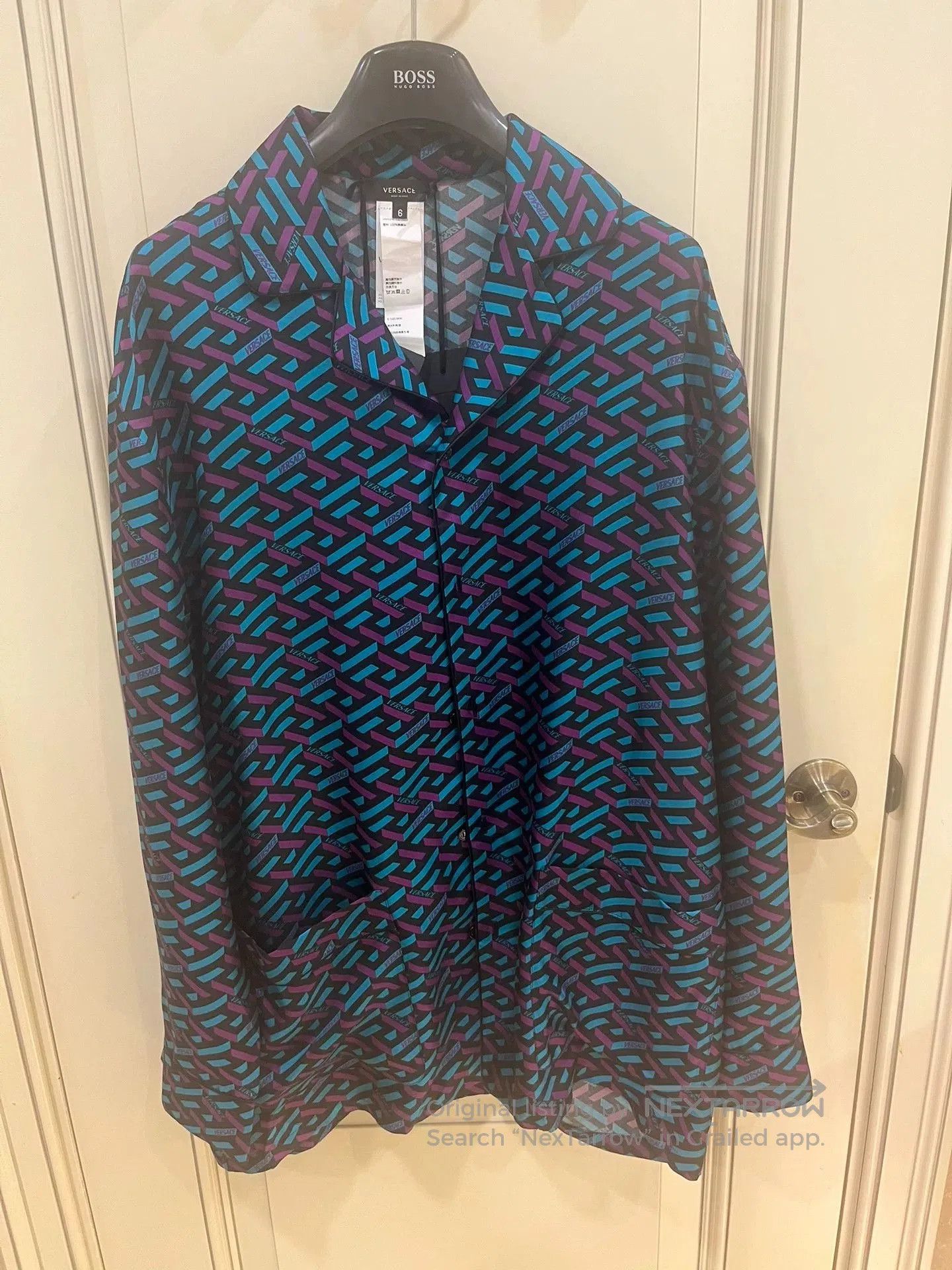 Versace Versace Classic Print Silk Shirt Jacket. Size US M / EU 48-50 / 2 - 2 Thumbnail