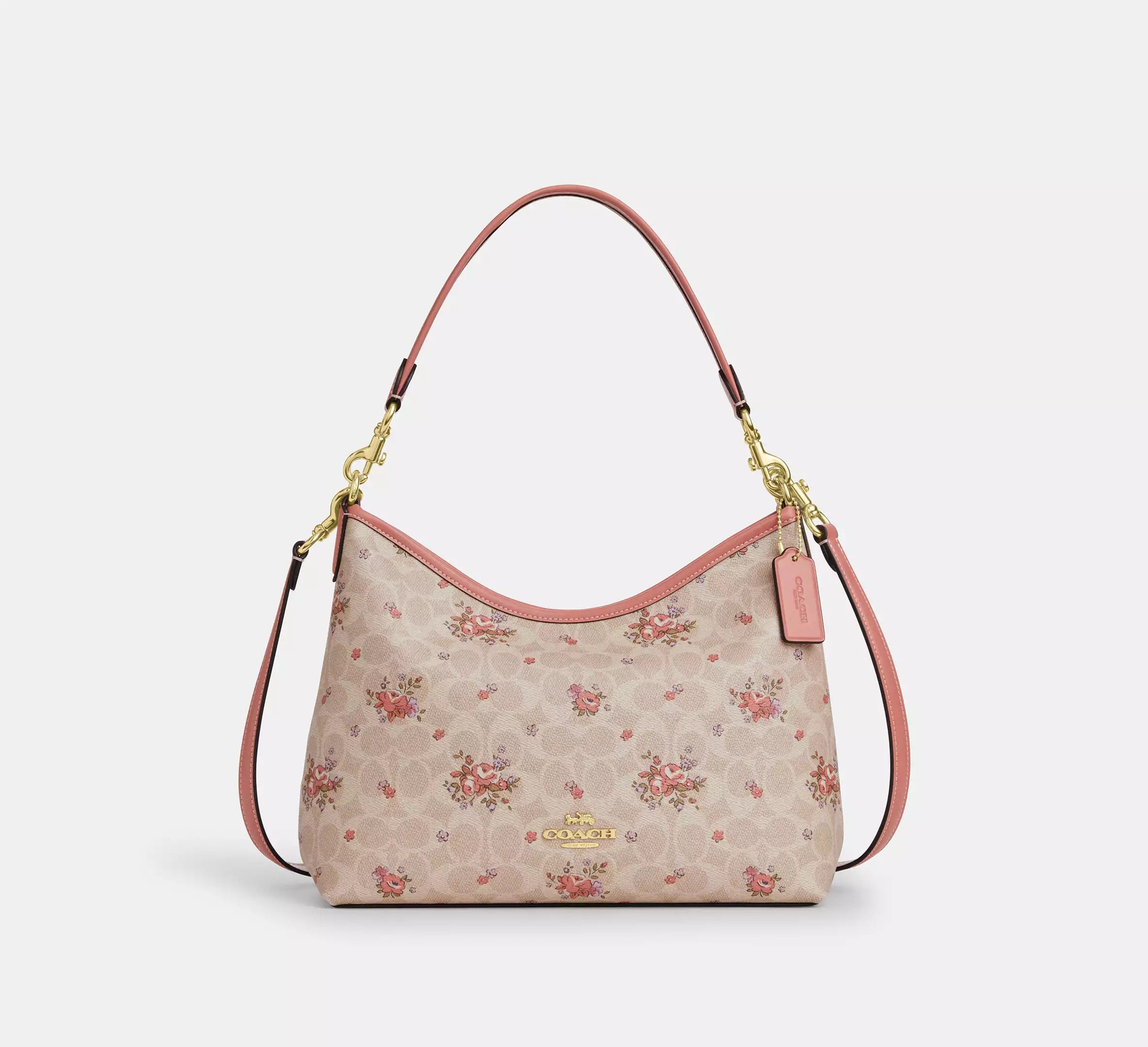 Coach Laurel Shoulder Bag In Signature Canvas Floral Print CAL36 Size ONE SIZE - 6 Thumbnail