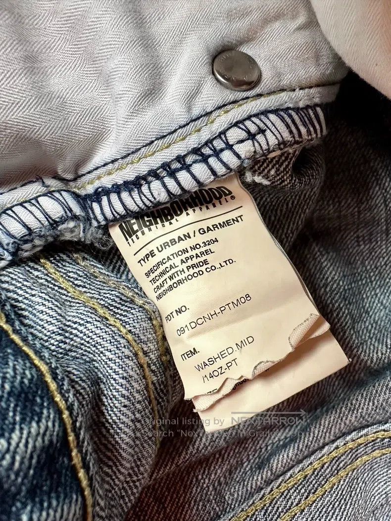 Neighborhood Neighborhood size XL Basic Washed Denim Jeans Mid Rise Size US 27 - 8 Thumbnail