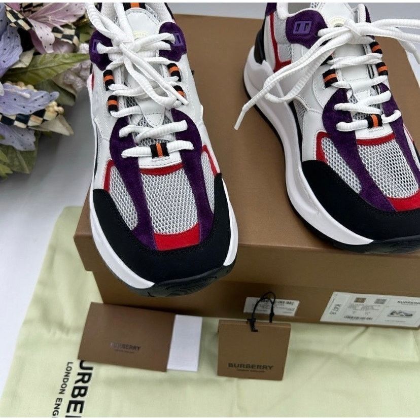 Burberry Men’s Burberry logo print trainer sneakers size 8 Size US 8 / EU 41 - 4 Thumbnail