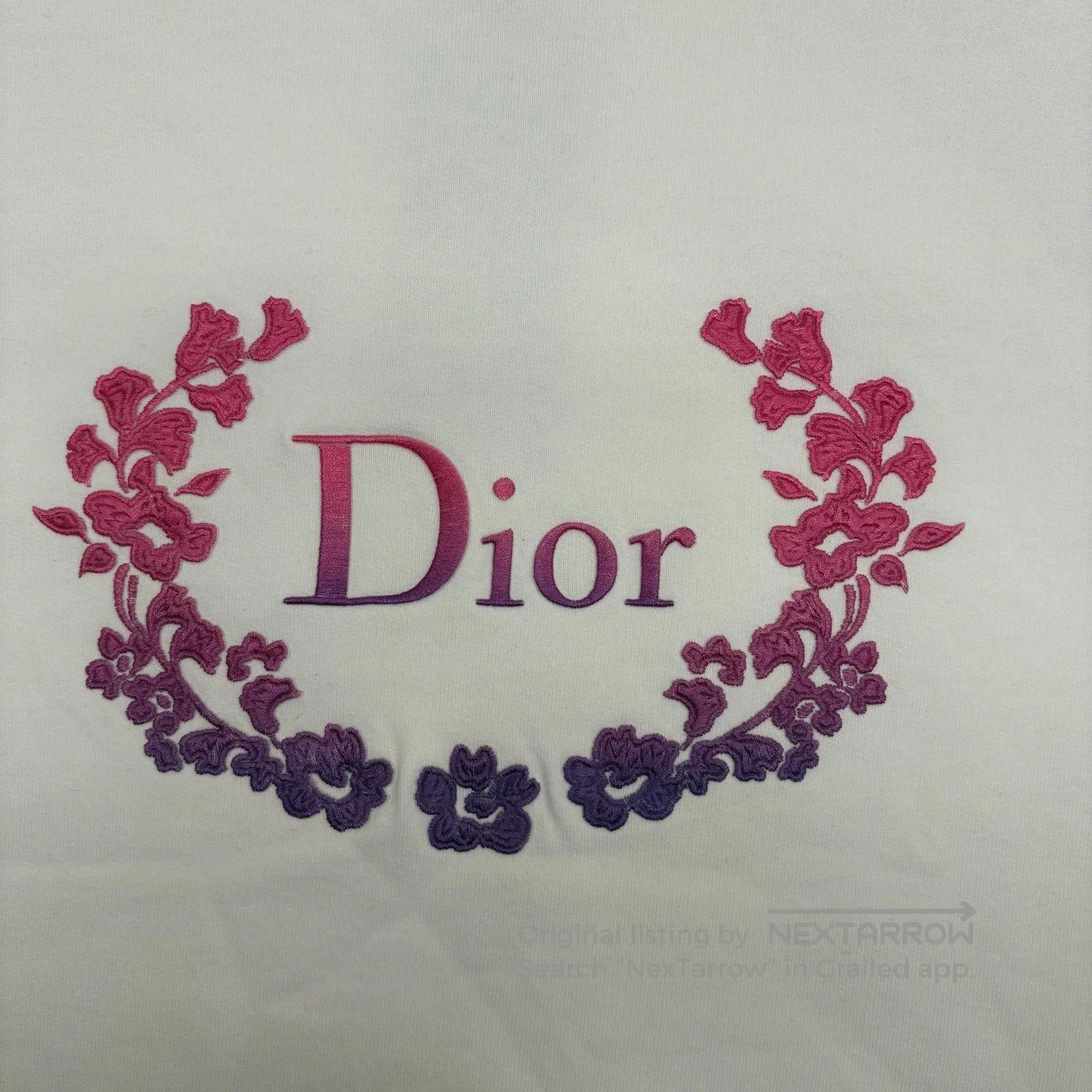 Dior dior floral embroidery logo sweatshirt. Size US L / EU 52-54 / 3 - 4 Thumbnail