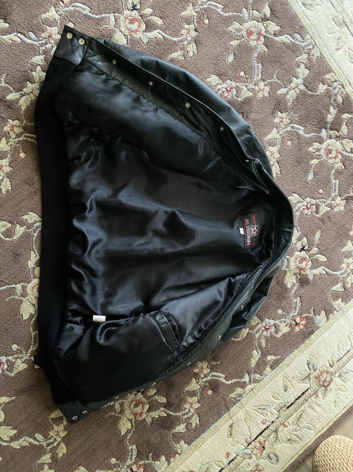 JH Design Vintage Gulfstream Leather Flight Jacket Made in USA Size US XL / EU 56 / 4 - 7 Thumbnail