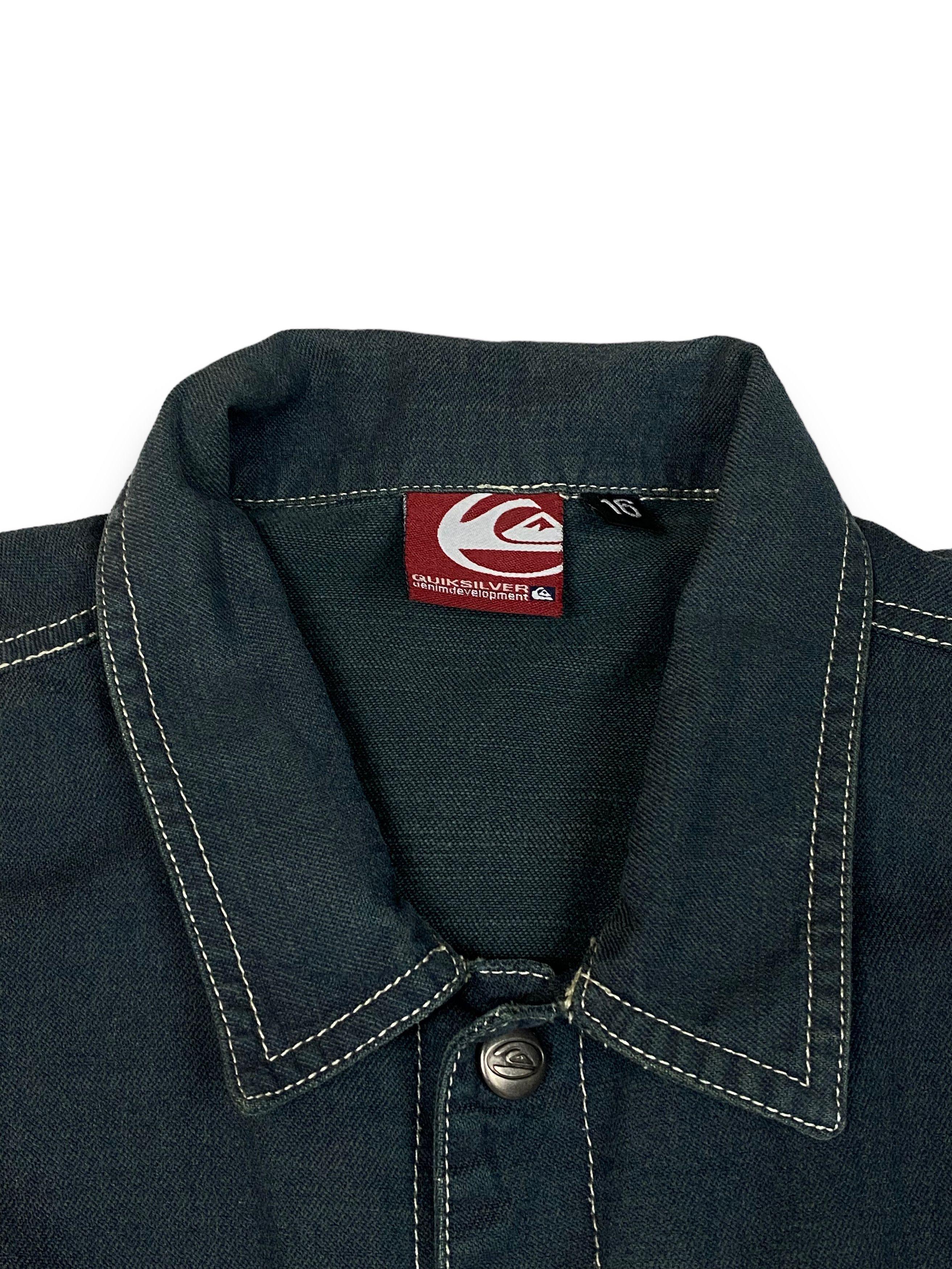 Jean Vintage QUICKSILVER Denim Overshirt Coach Jacket Y2k M771 Size US M / EU 48-50 / 2 - 5 Thumbnail