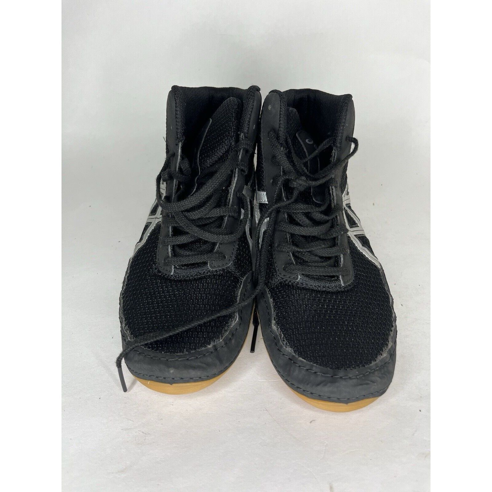 Asics Asics Black Synthetic Lace Up Athletic Wrestling Shoes Women Size US 5 / IT 35 - 10 Thumbnail
