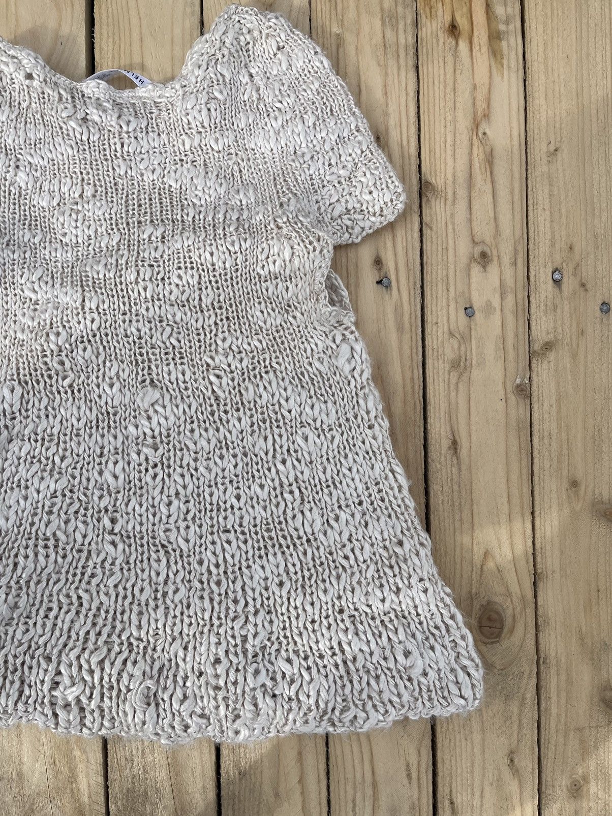 Helmut Lang SAMPLE HELMIT LANG HAND KNITTED SWEATER Size S / US 4 / IT 40 - 4 Thumbnail