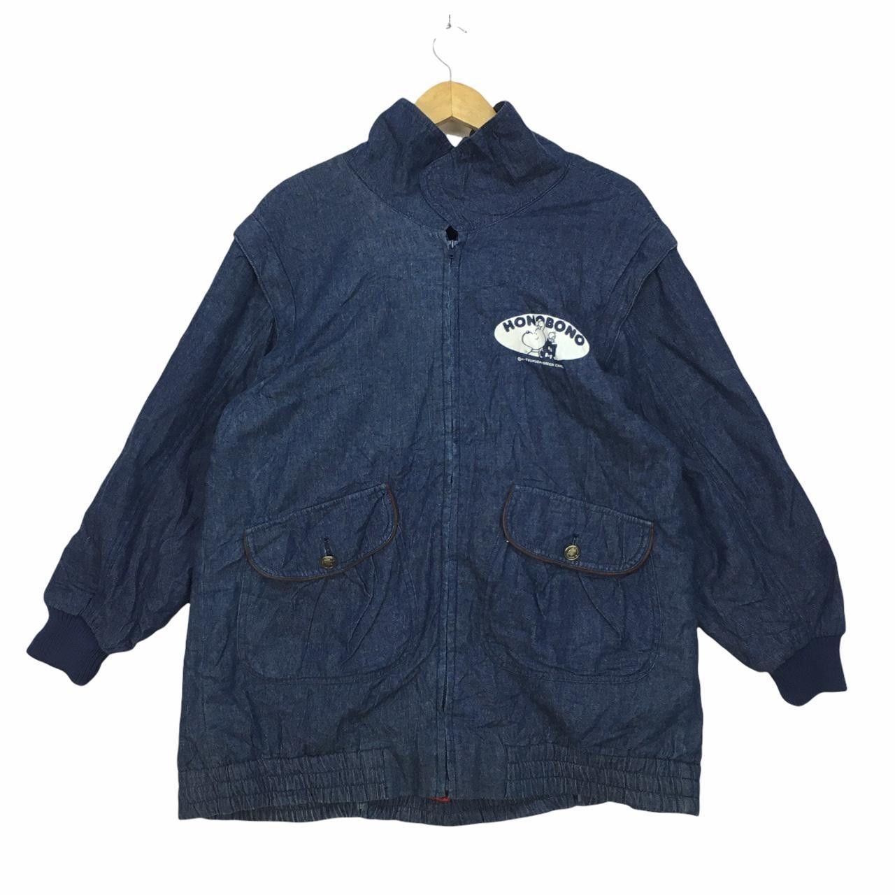 Vintage Vtg MONBEBE LUCKY Denim Jacket Rodan’s Clue Honobono Size XL / US 12-14 / IT 48-50 - 3 Thumbnail
