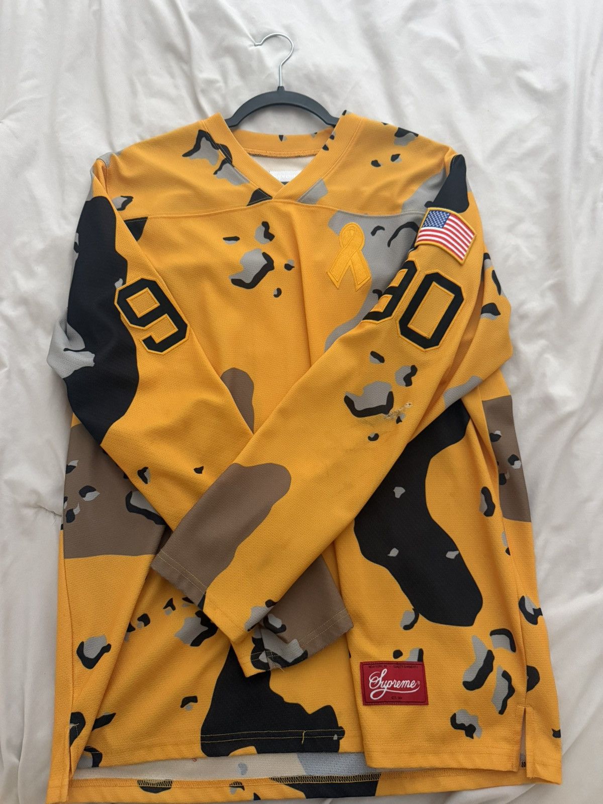 Supreme Supreme Yellow Camo Size US XL / EU 56 / 4 - 1 Thumbnail