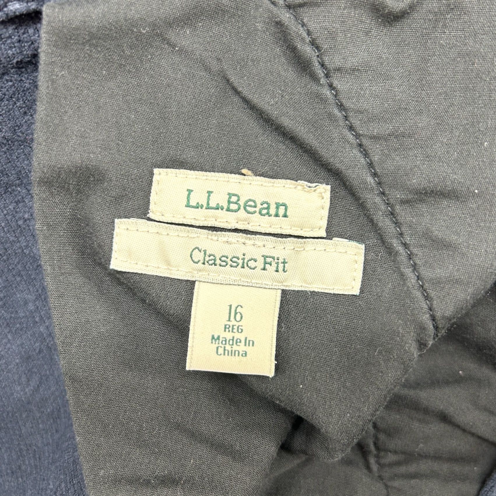 Vintage LL Bean Pants Women 16 Blue Chino Corduroy Straight Classic Fit Cotton Stretch Jeans Trousers Casual Womens Boyfriend? Size 38" / US 16 / IT 52 - 3 Thumbnail