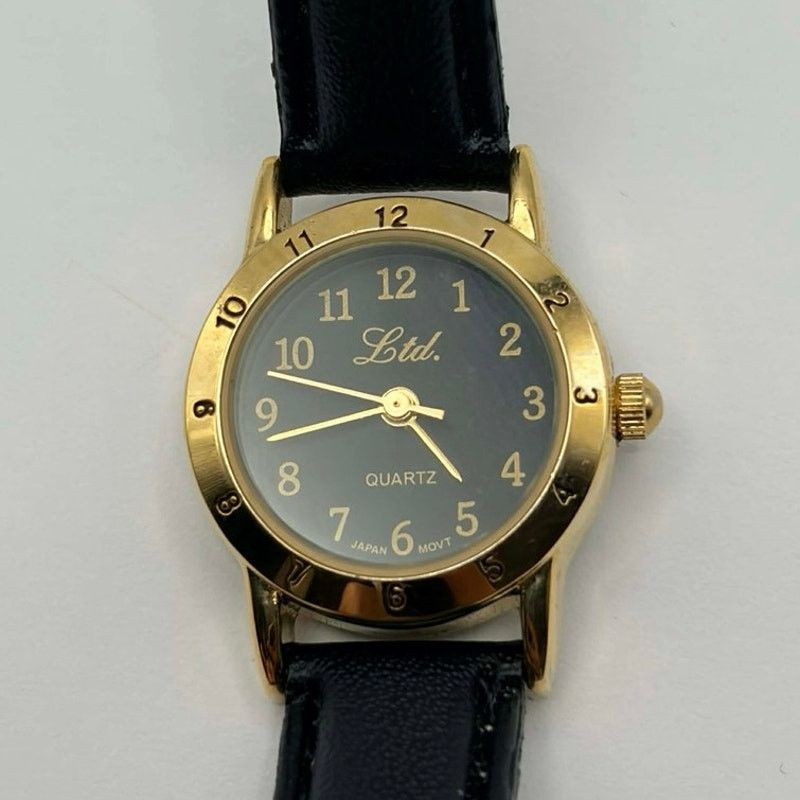 Other Vintage Black & Gold Ltd Watch Size ONE SIZE - 3 Thumbnail